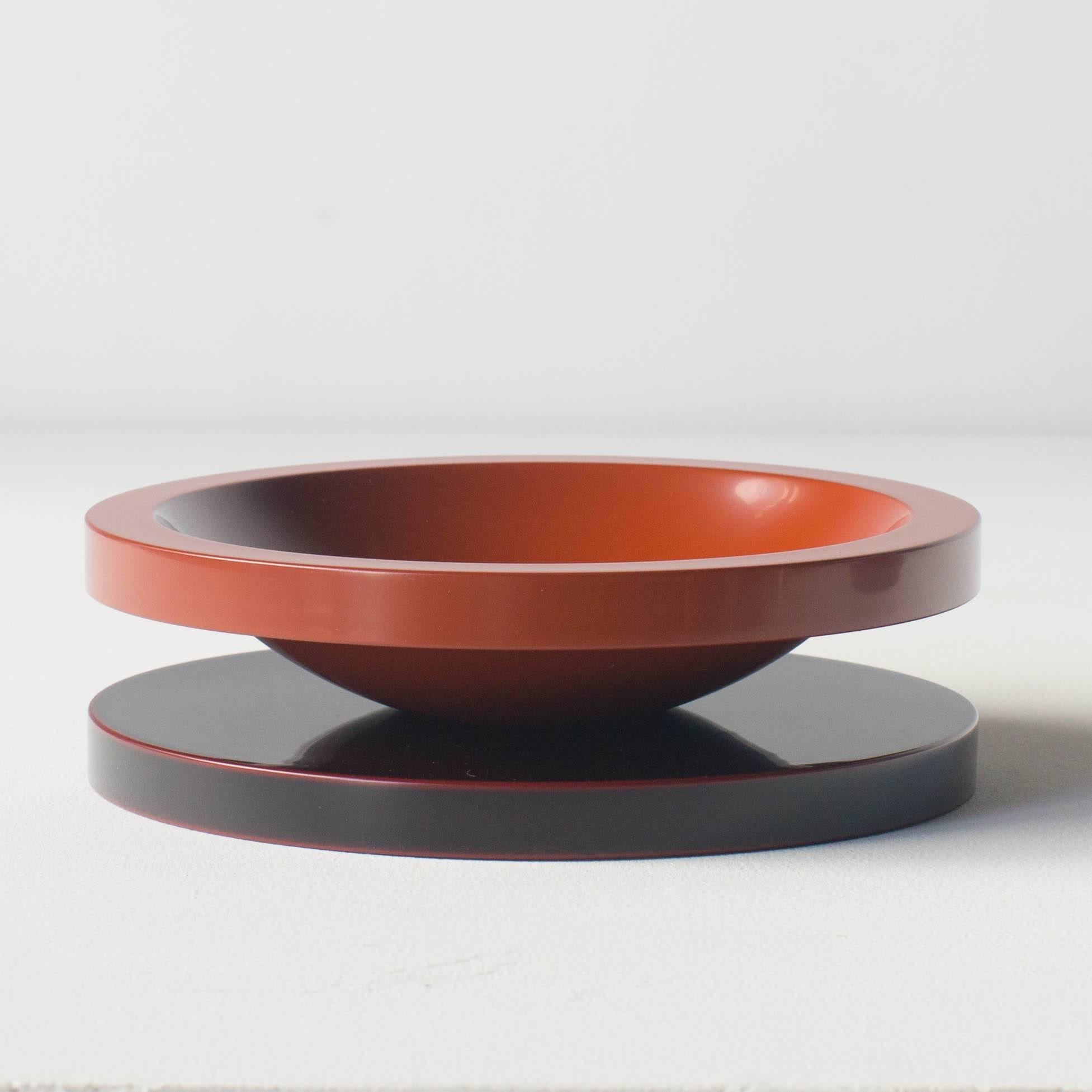Post-Modern Basilico Big Fruits Tray Ettore Sottsass Japanese Urushi Laquer Model