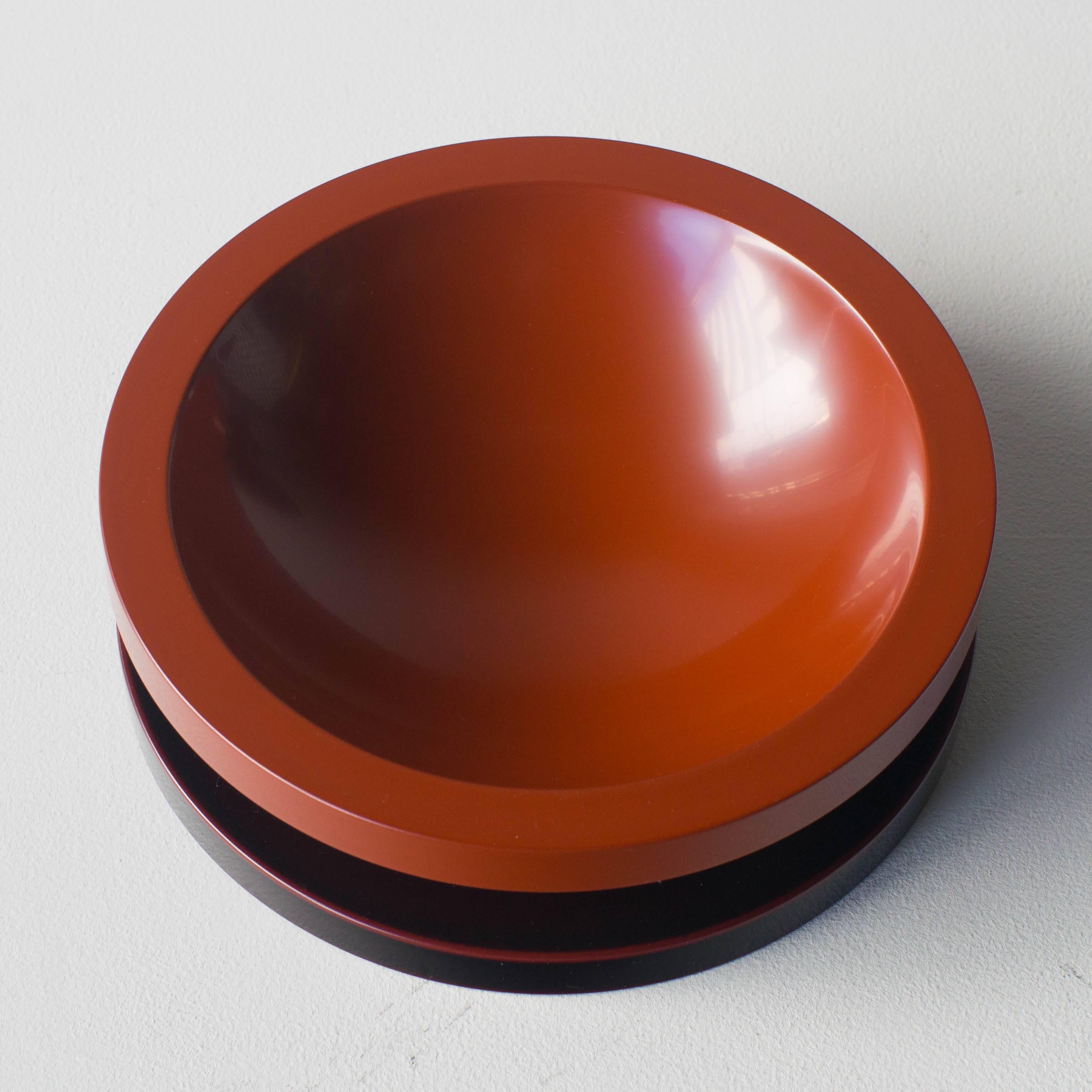 Contemporary Basilico Big Fruits Tray Ettore Sottsass Japanese Urushi Laquer Model