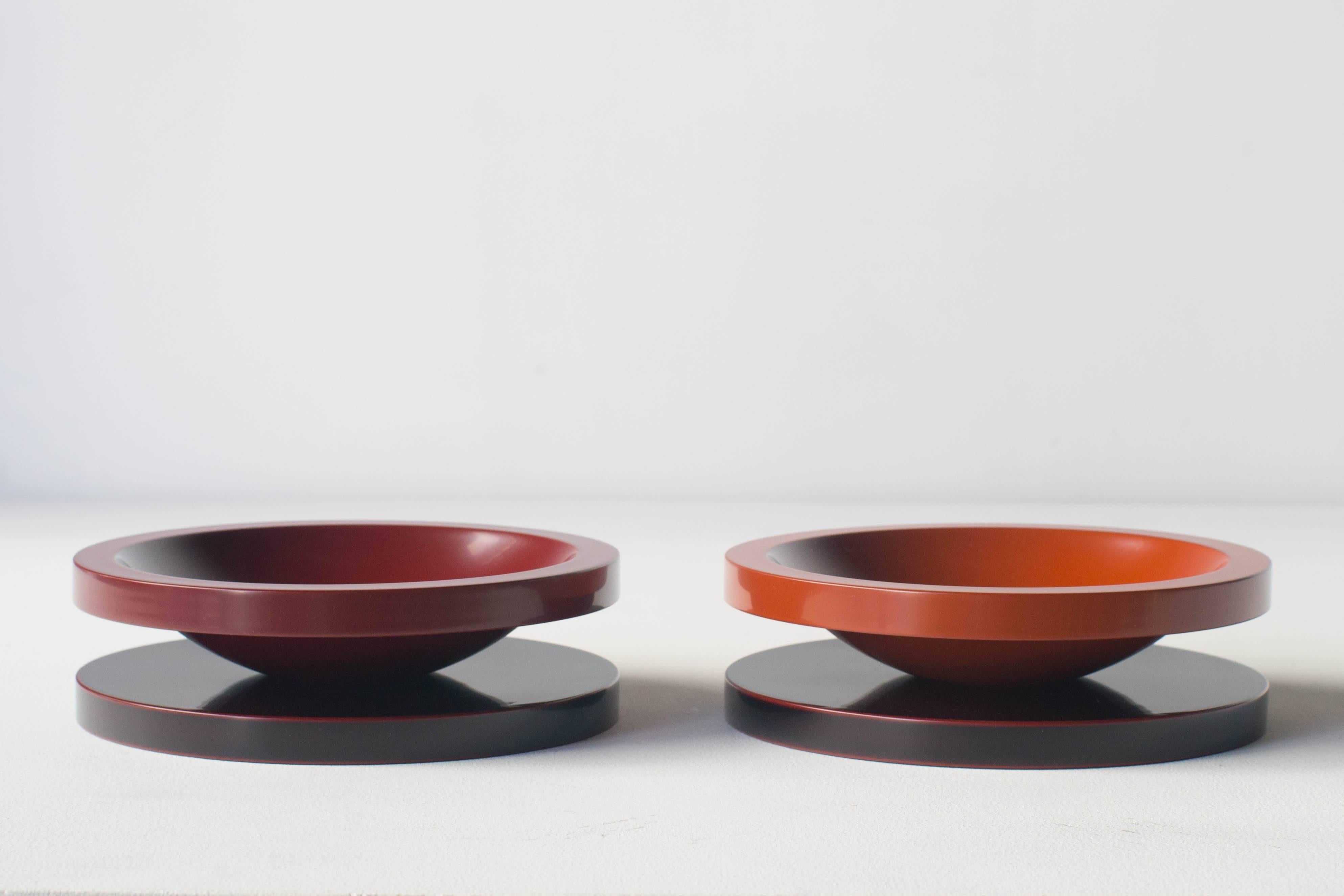 Plastic Basilico Big Fruits Tray Ettore Sottsass Japanese Urushi Laquer Model