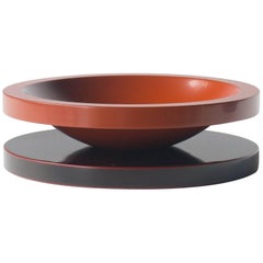 Basilico Großes Obsttablett Ettore Sottsass Japanisches Urushi-Lack-Modell