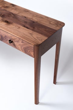 Basin Console Table in Walnut by Tretiak Works, Modern Contemporary Hall Sofa