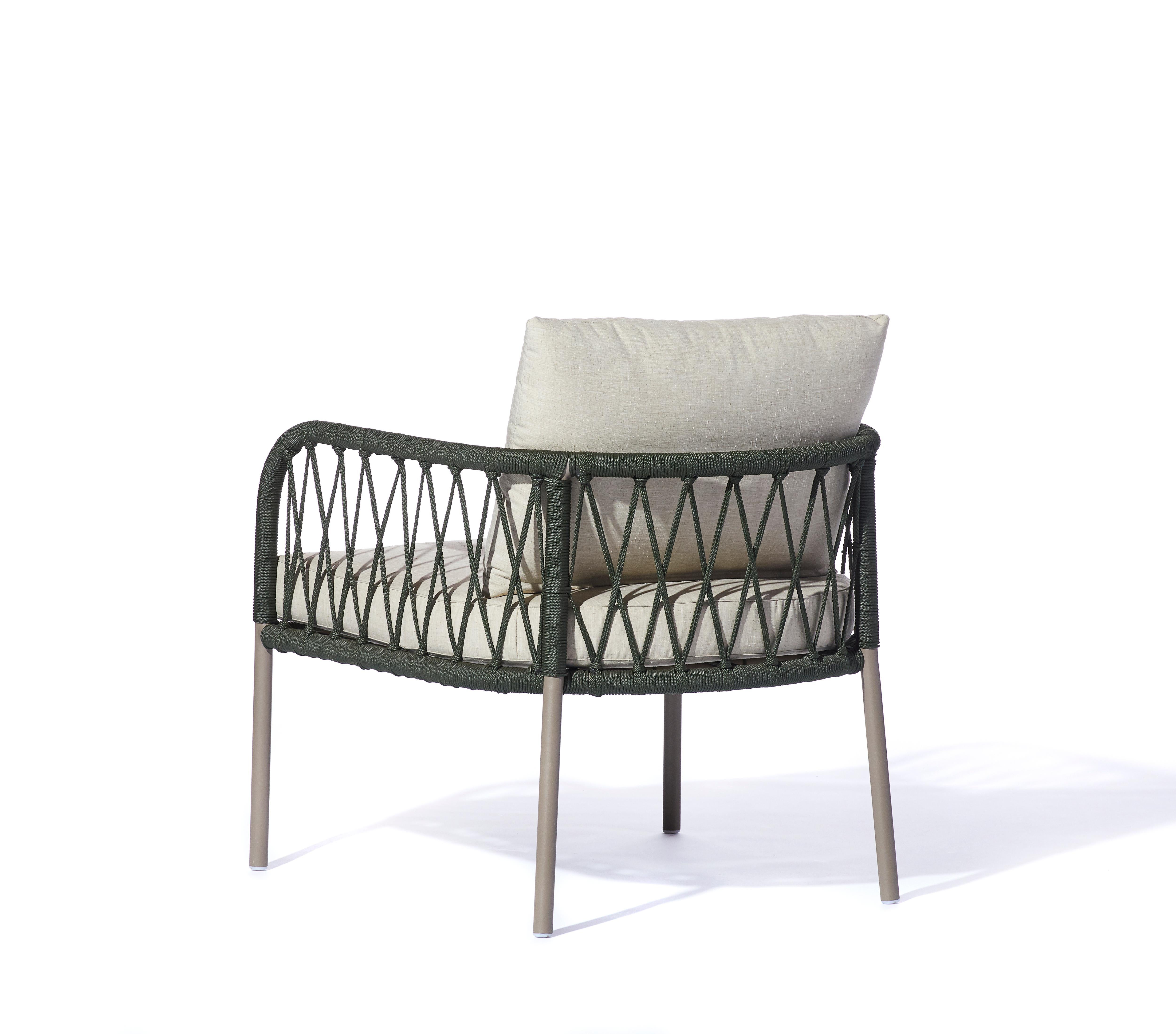 Bask Brazilian Contemporary Outdoor Metal Compacted Armchair by Lattoog For  Sale at 1stDibs