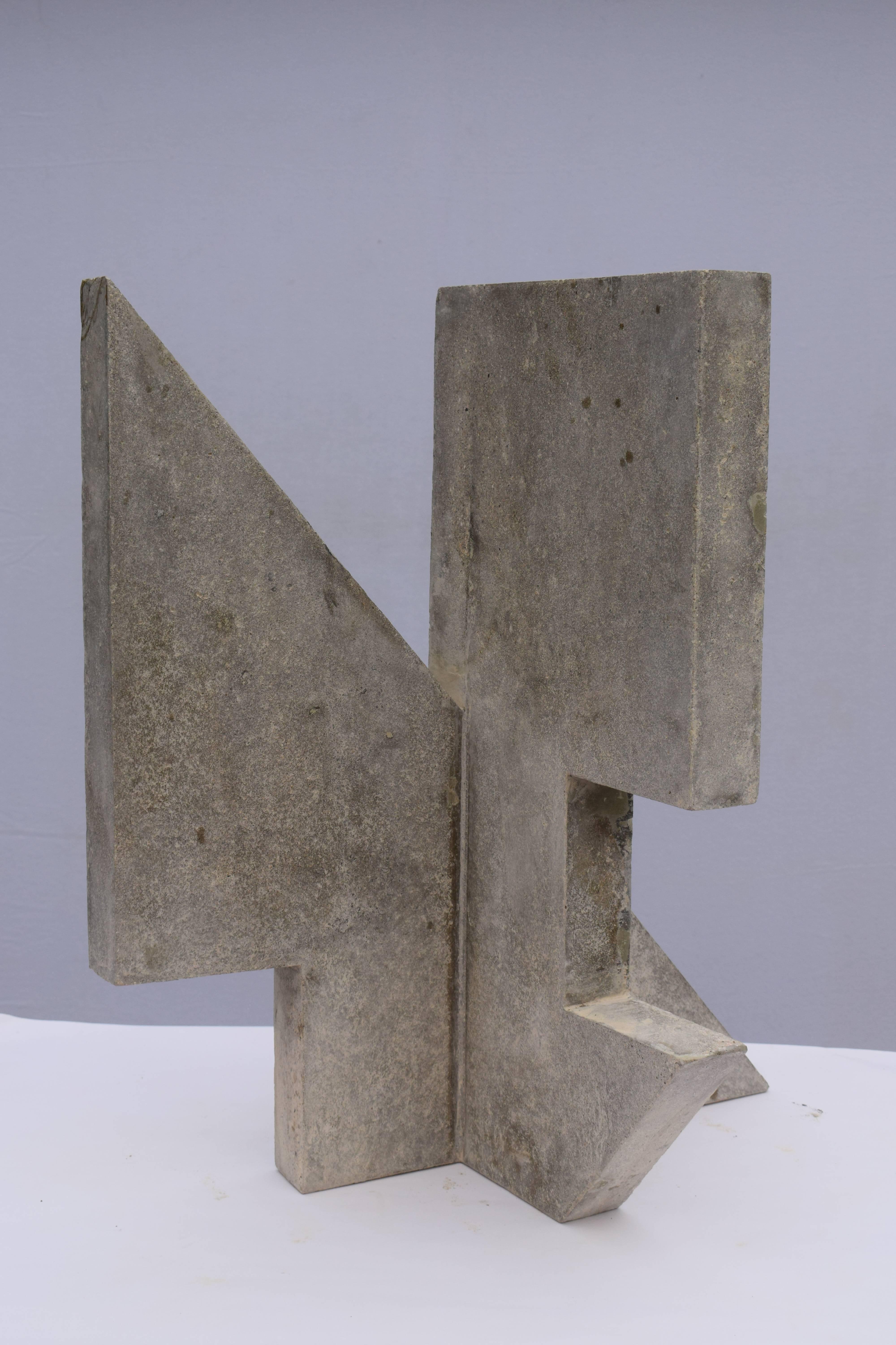 This is a cast concrete sculpture curated by Bask. The sculpture is 60cm high and 30cm wide. The thickness of the concrete is 5cm.

This is a new series of work by the London based sculpture collective Bask.
The series was realised during a