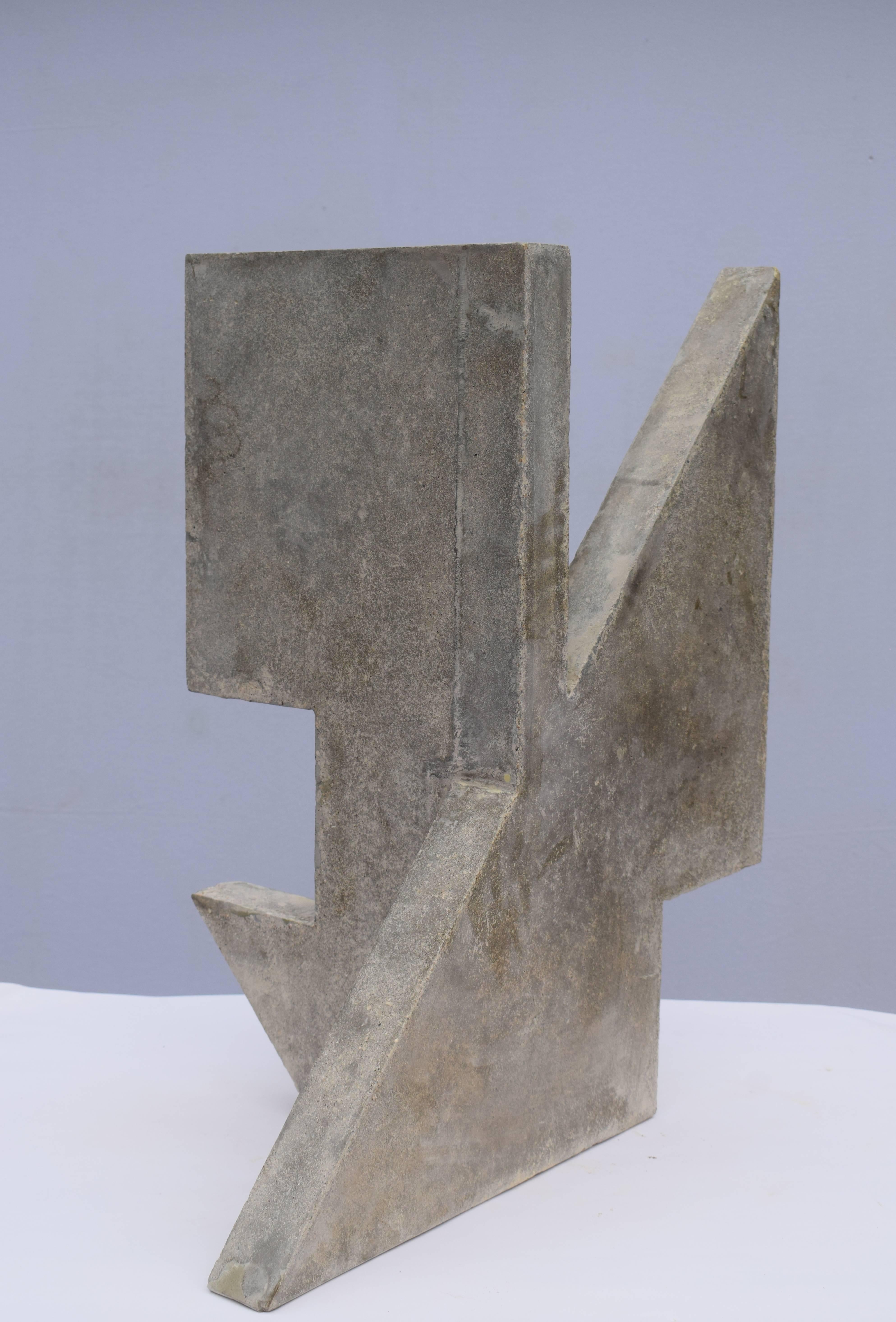 Bask Abstract Sculpture - Sangar VII - Unique Cast Concrete Sculpture