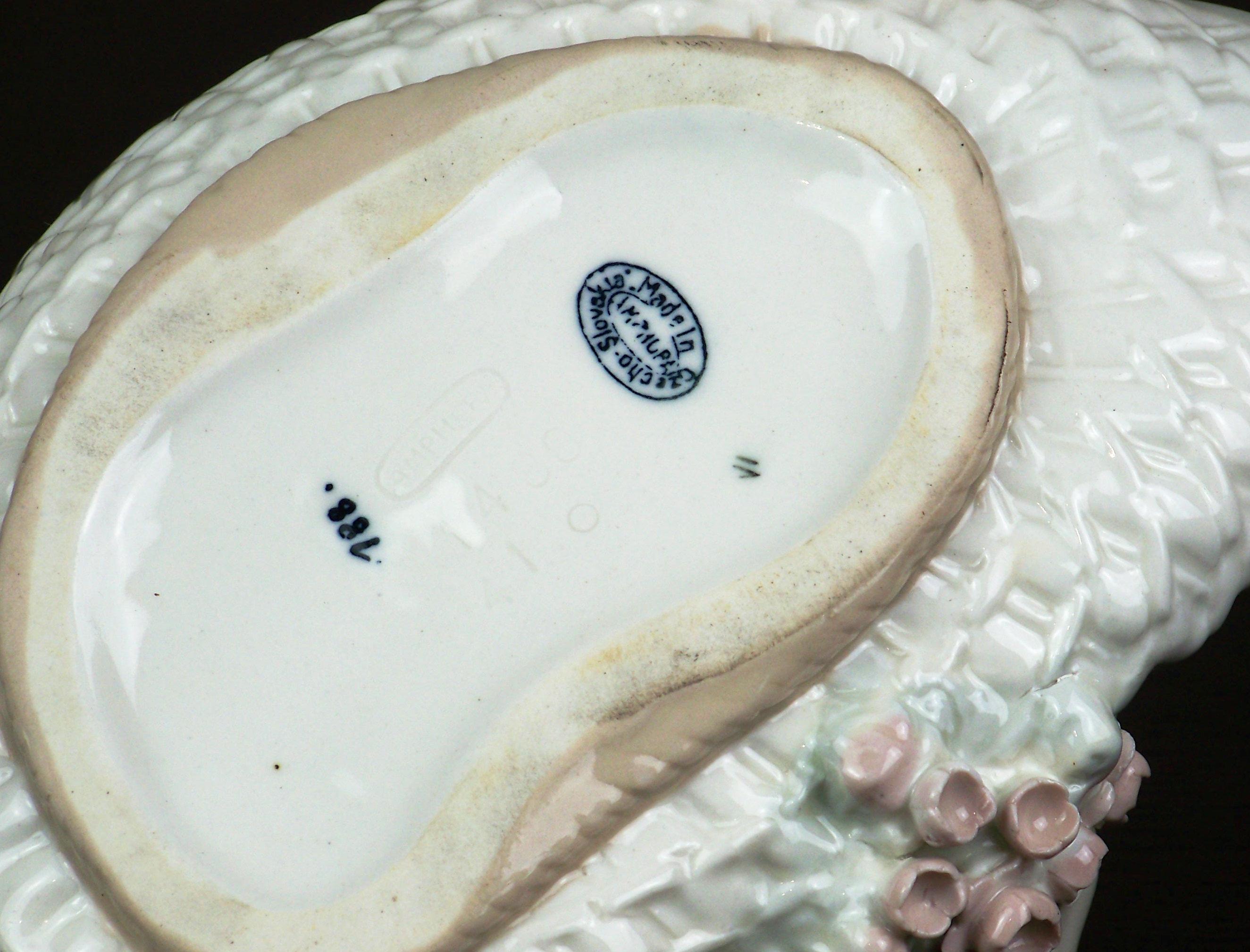 Ceramic Basket, Bowl by Amphora Teplitz