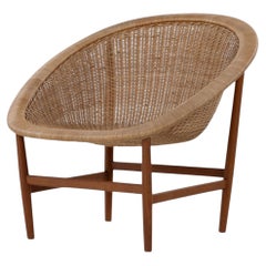 Silla «Basket» de teca, de Nanna Ditzel