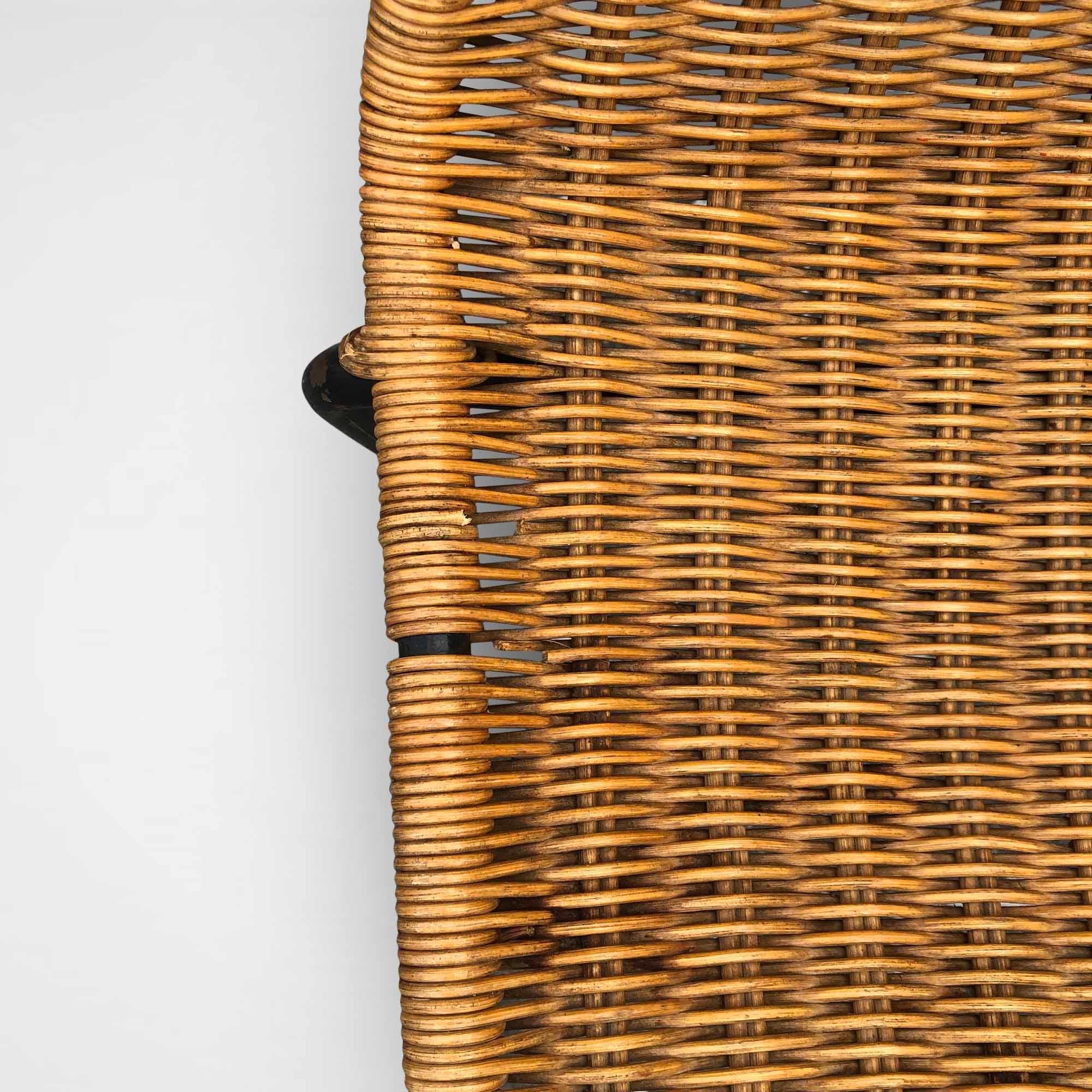 Basket Chairs by Gian Franco Legler, set of 2 In Good Condition In Hemiksem, VAN