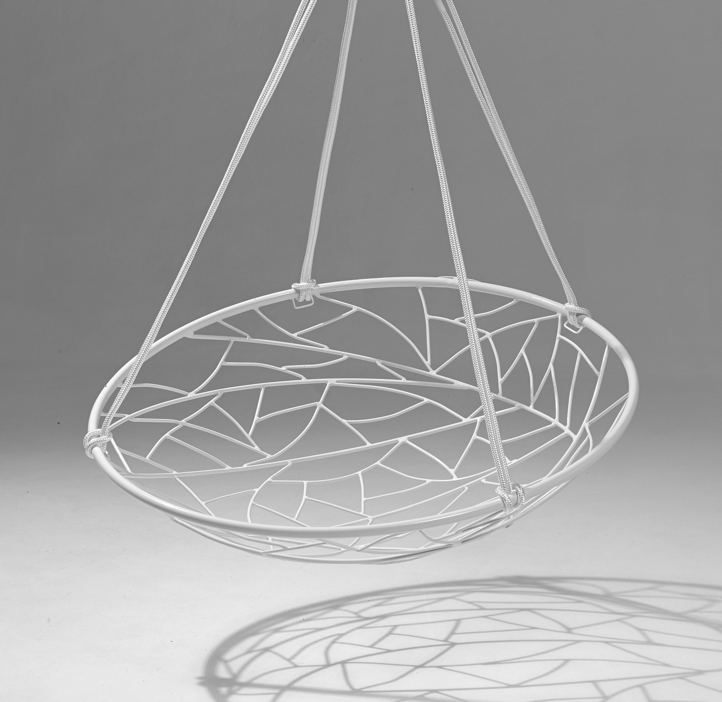 Modern Steel Basket Hanging Swing Chair For Sale 1