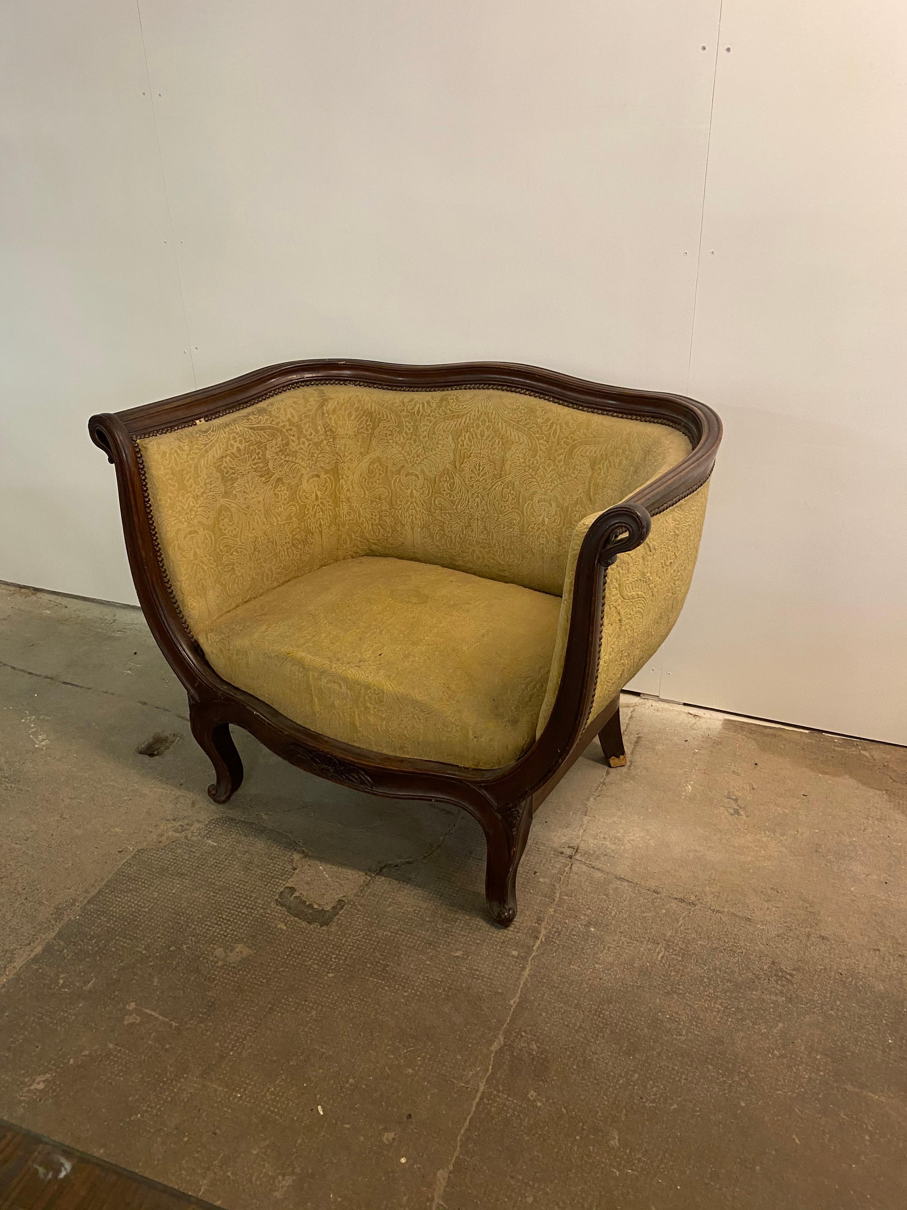 Late 19th Century Basket Love Seat For Sale