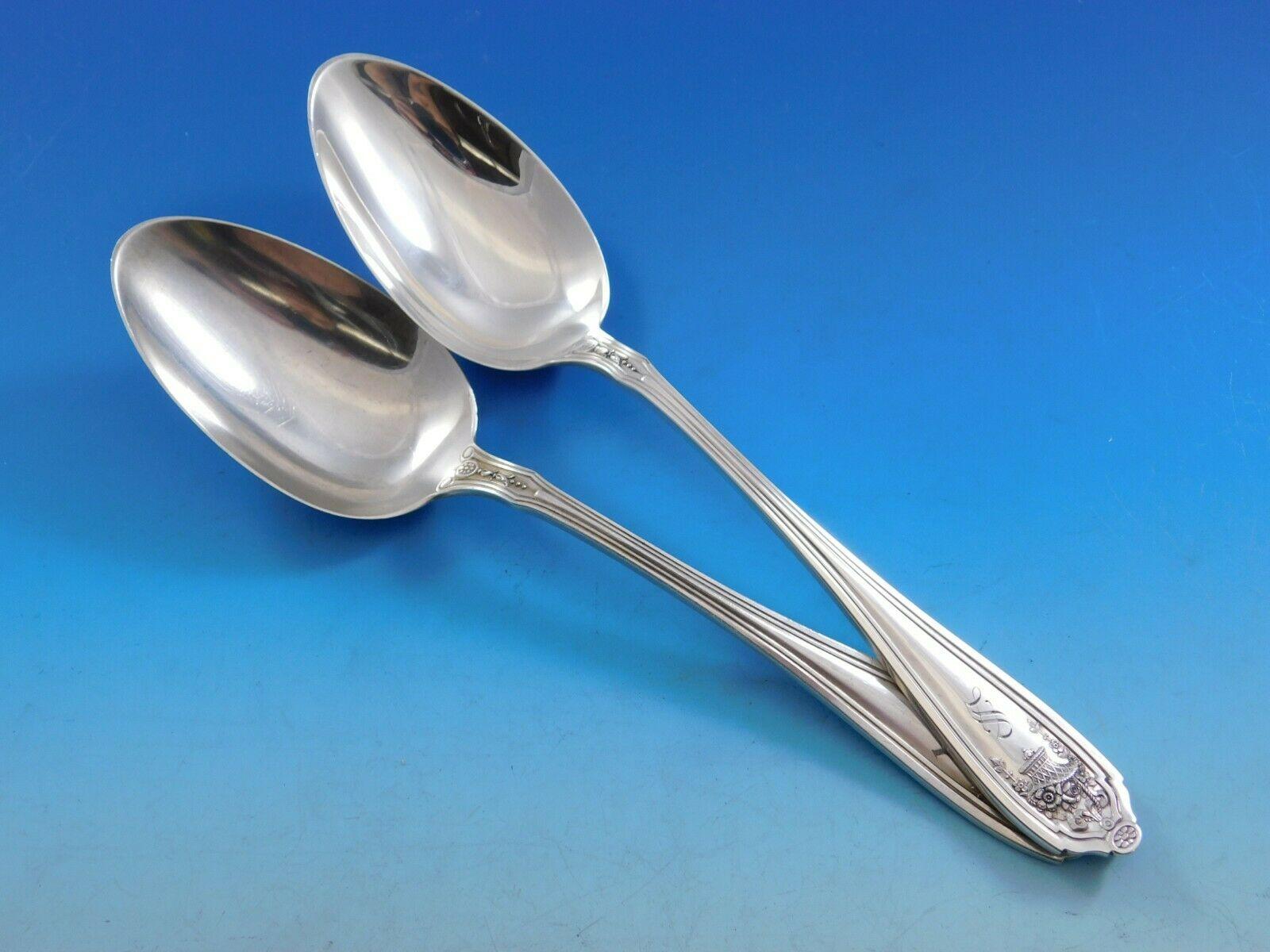 Set di posate in argento Sterling Basket of Flowers by D&H Servizio di piatti da 66 pezzi Cena in vendita 2