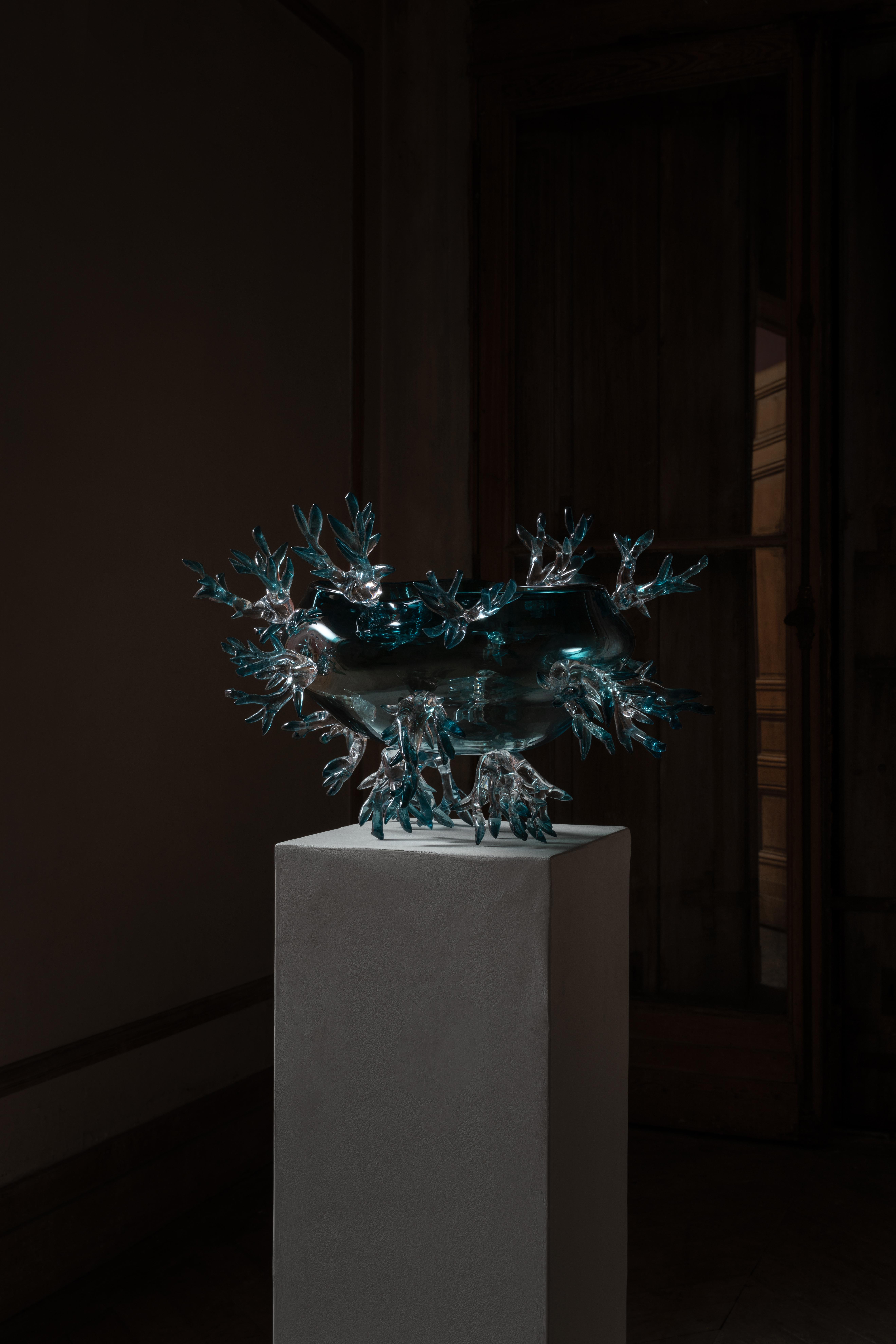 XXI secolo e contemporaneo Vaso Greene & Greene a forma di cesto di Emilie Lemardeley in vendita