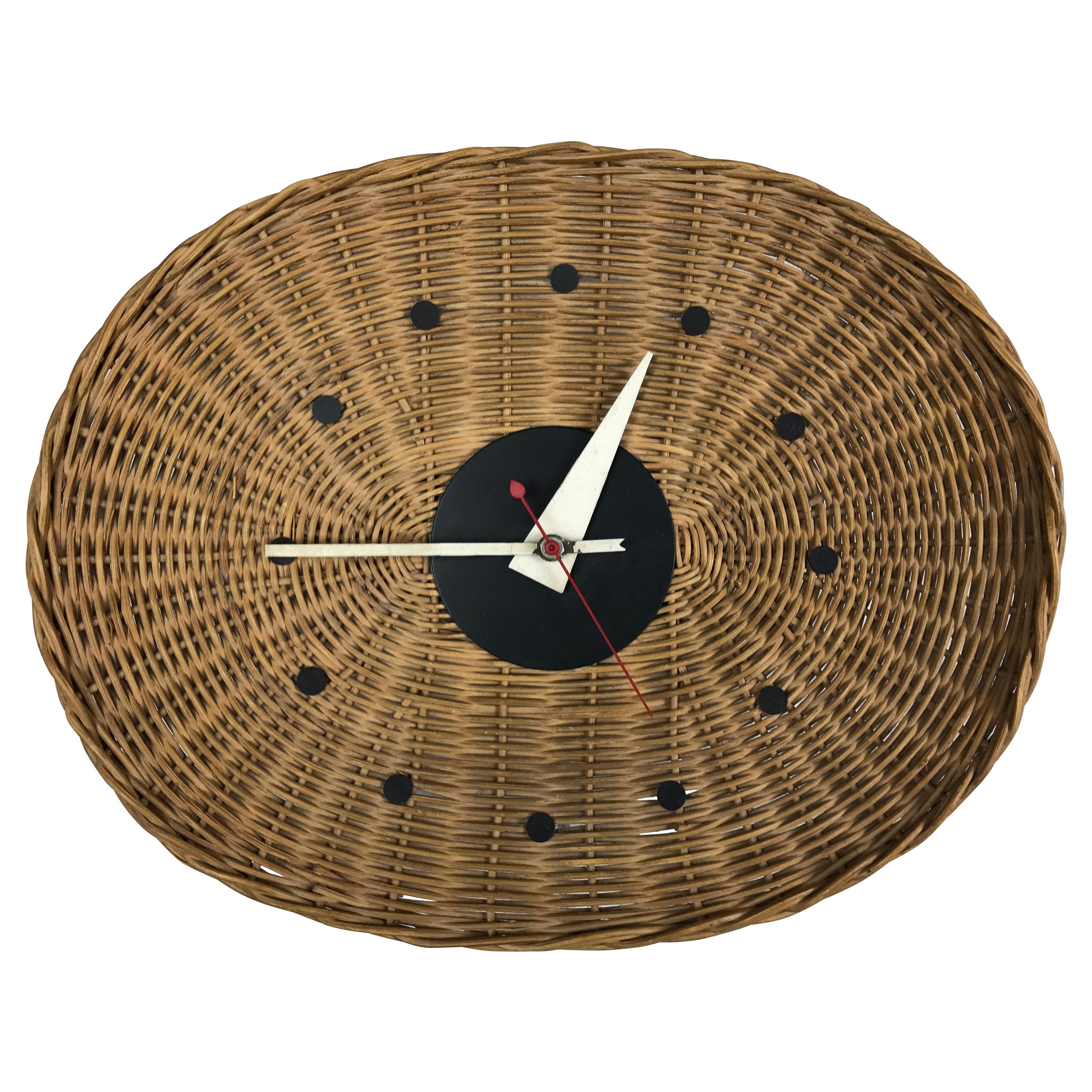 'Basket' Wall Clock by George Nelson and Irving Harper for Howard Miller