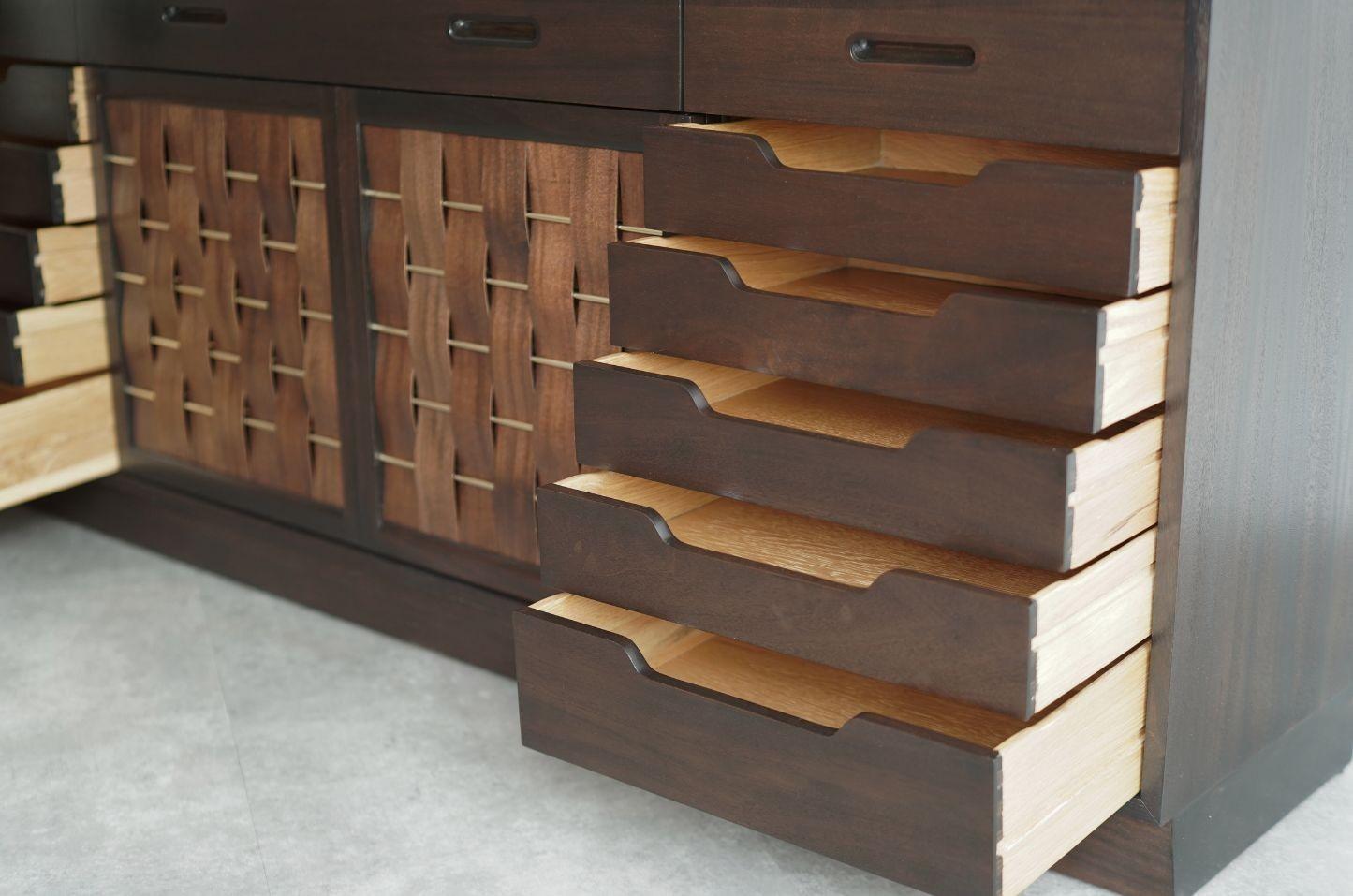 Basket Weave Credenza by Edward Wormley in Mahogany, C. 1960s For Sale 2