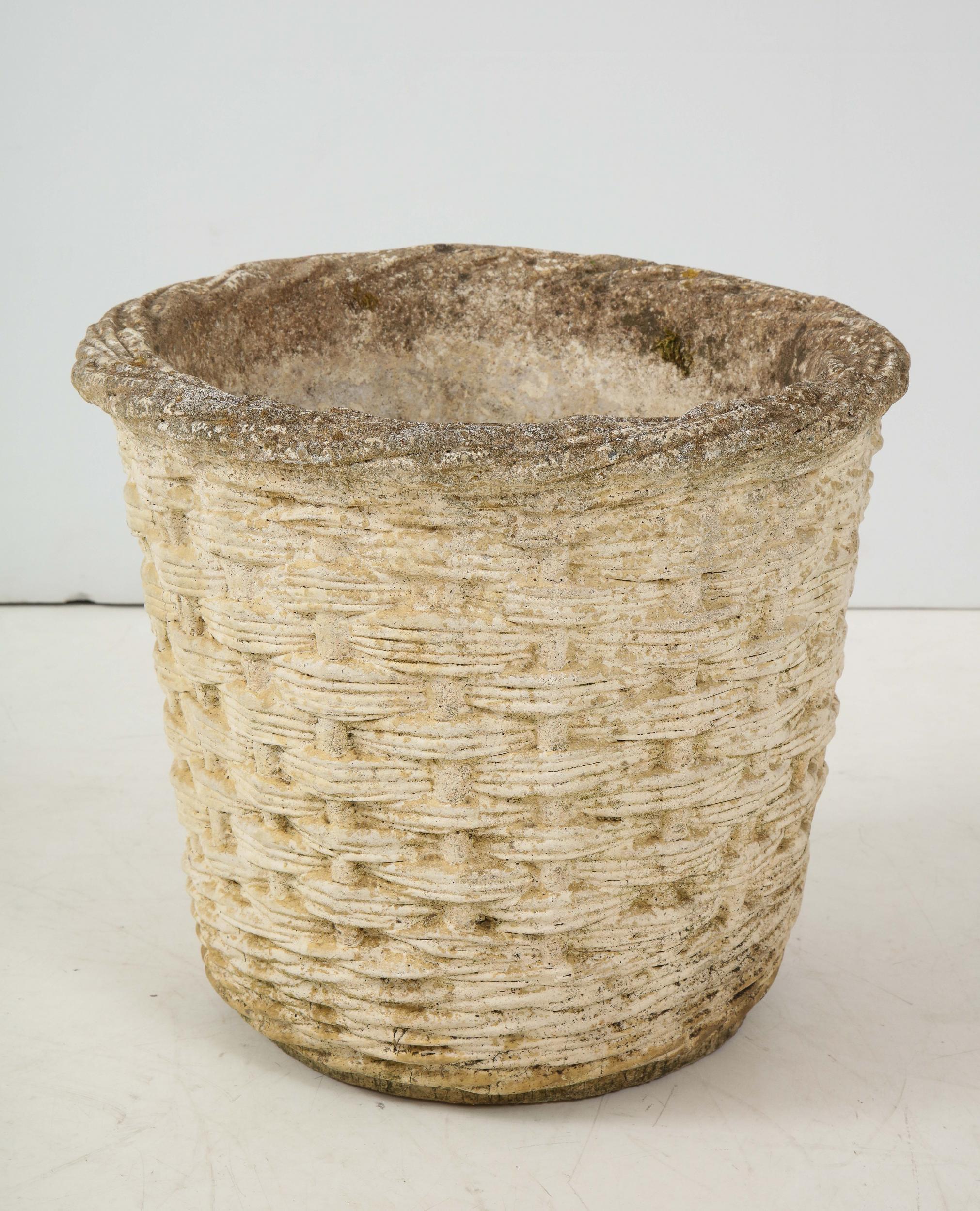 Concrete Basket Weave Planter