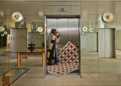 Basket Weave in Cherry, Hand-Knotted Wool Rug