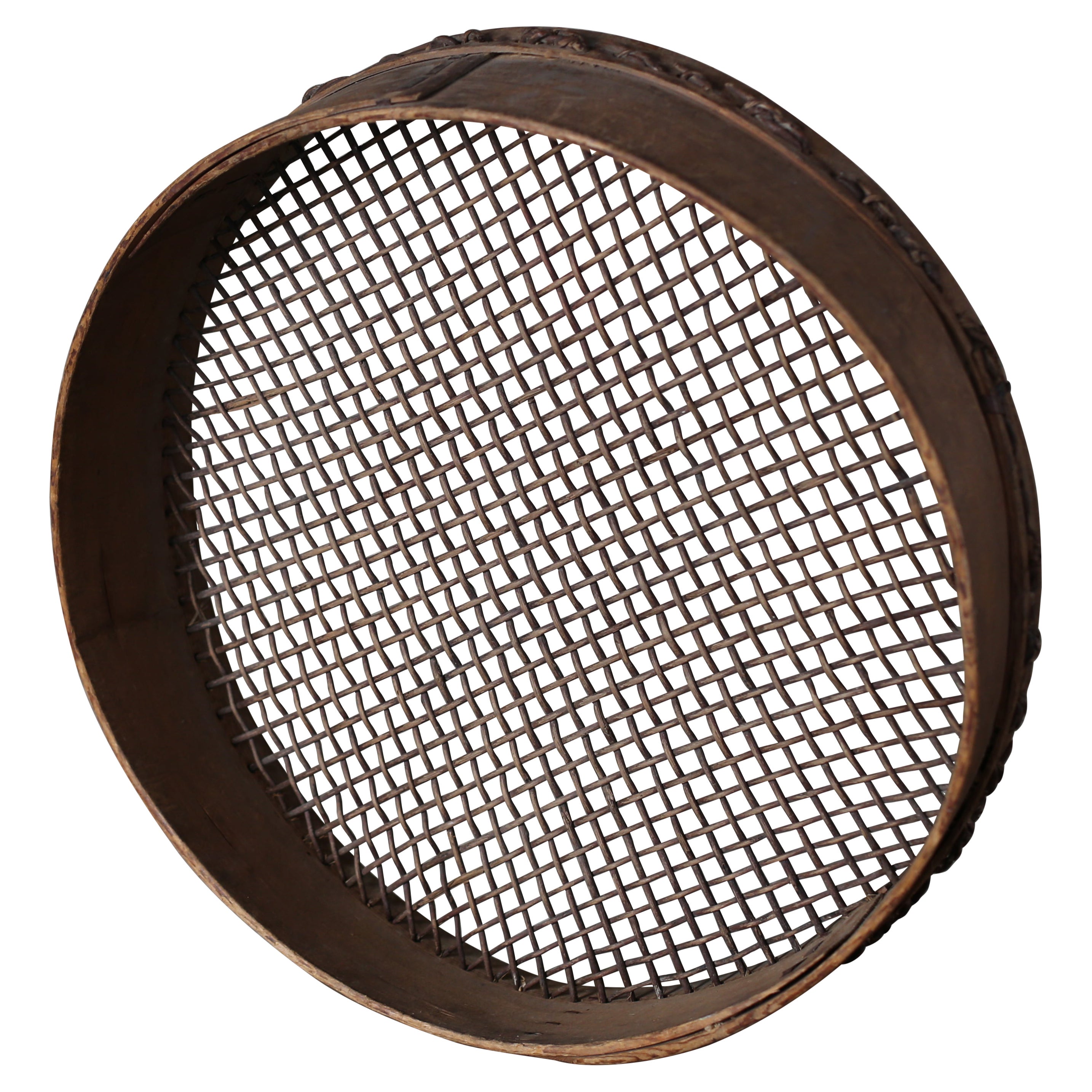 Panier tissé à partir de bambou japonais / objet en bambou Wabi-Sabi