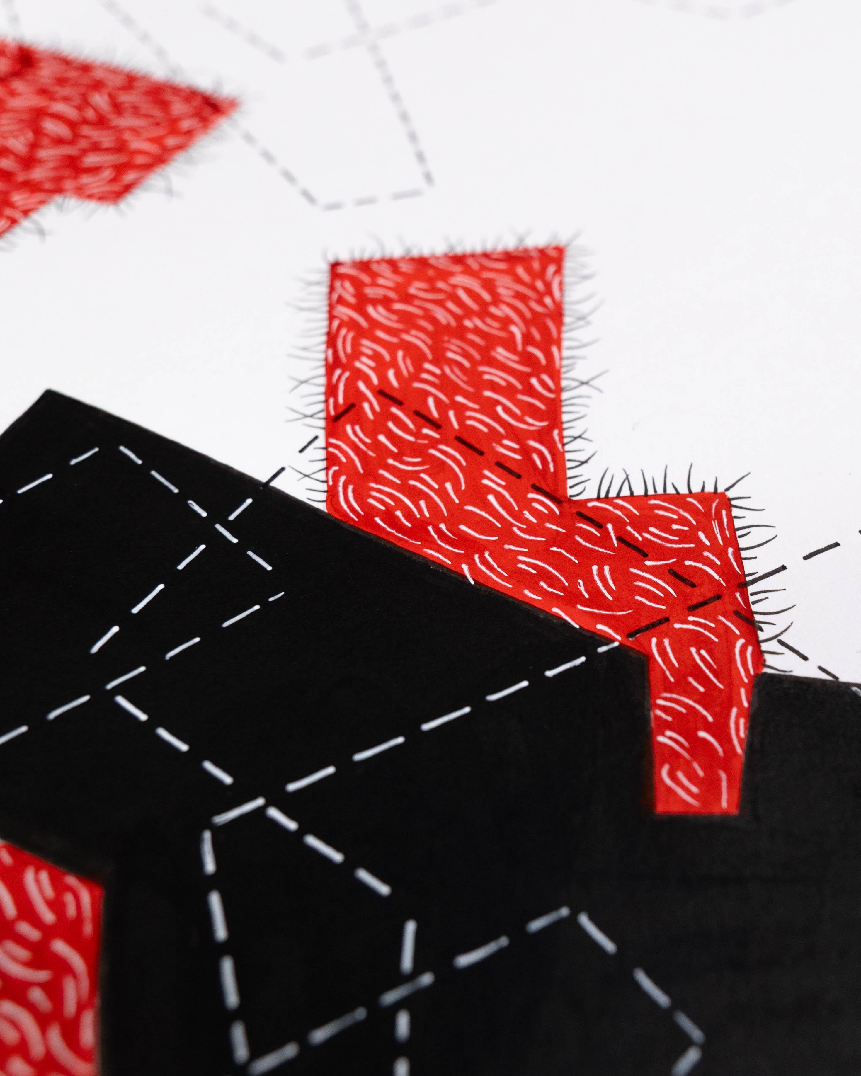 PUZZLE ASTRATTO - Abstract Painting Grigio di BASKO