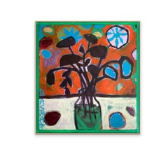 Cobi Flowers Painting Print on Canvas