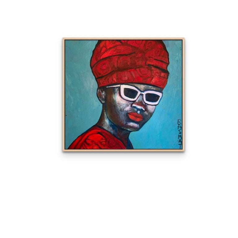 Basmat Levin Hope, Square painting on Canvas Print Edition For Sale