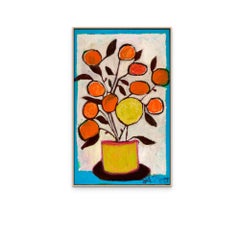 Rectangular colourful painting Salva Mendez 140