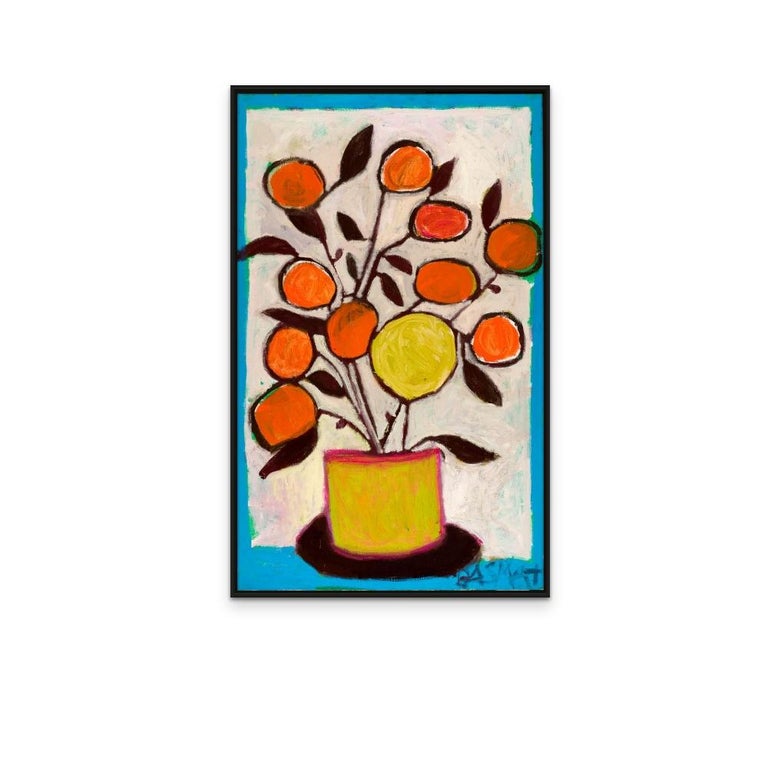 Basmat Levin Peinture rectangulaire colorée Salva Mendez 140 en vente