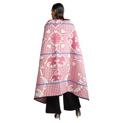 Basotho Heritage Blanket Scarf - Cherry Blossom Heart