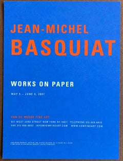 Basquiat Gallery Announcement Cards, 'Set of 2'