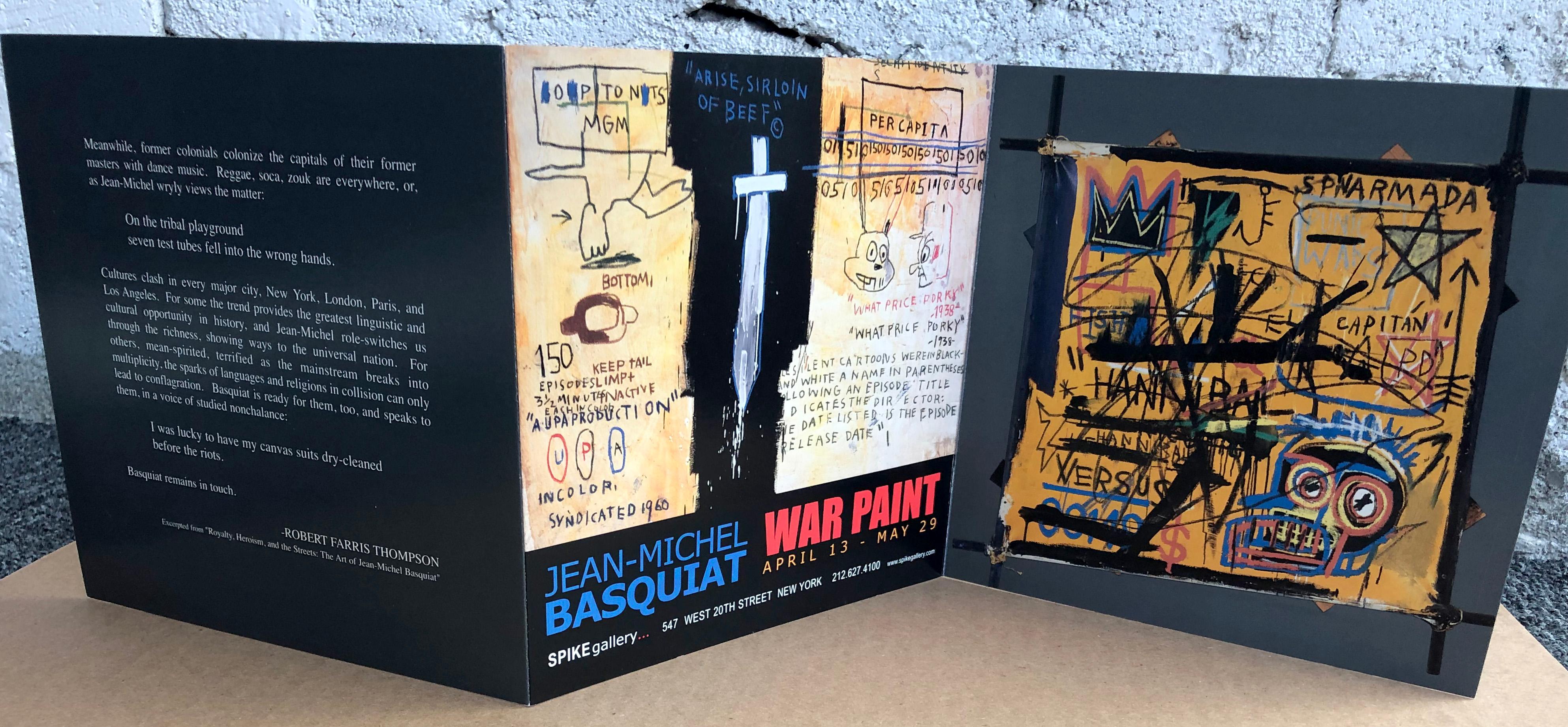 Basquiat Gallery Announcement Cards, 'Set of 2' 1