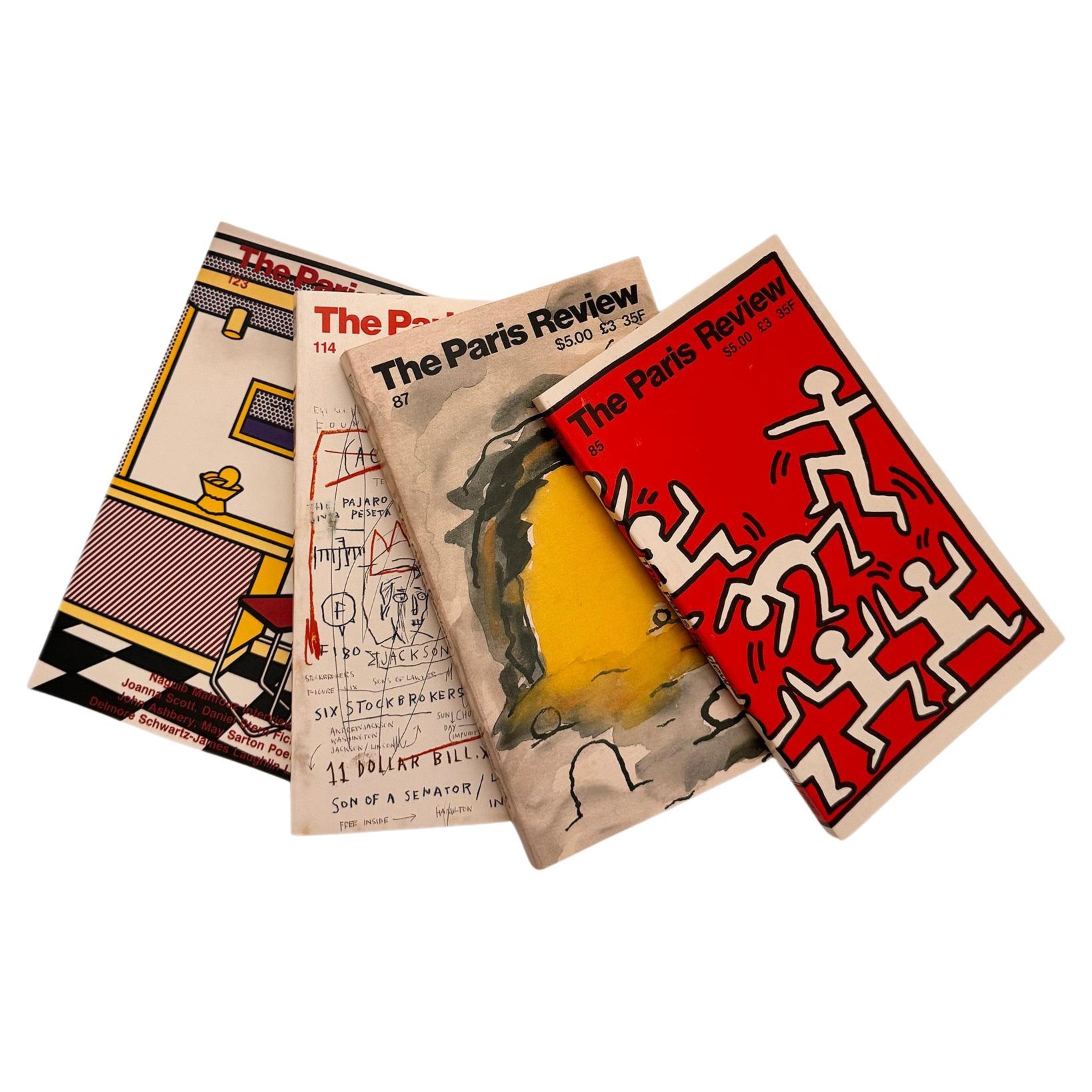 Jean-Michel Basquiat, Keith Haring, Roy Lichtenstein: The Paris Review 1982-1992:

Vintage editions of The Paris Review, with one uniquely featuring an 1983 interior spread of Jean-Michel Basquiat's 