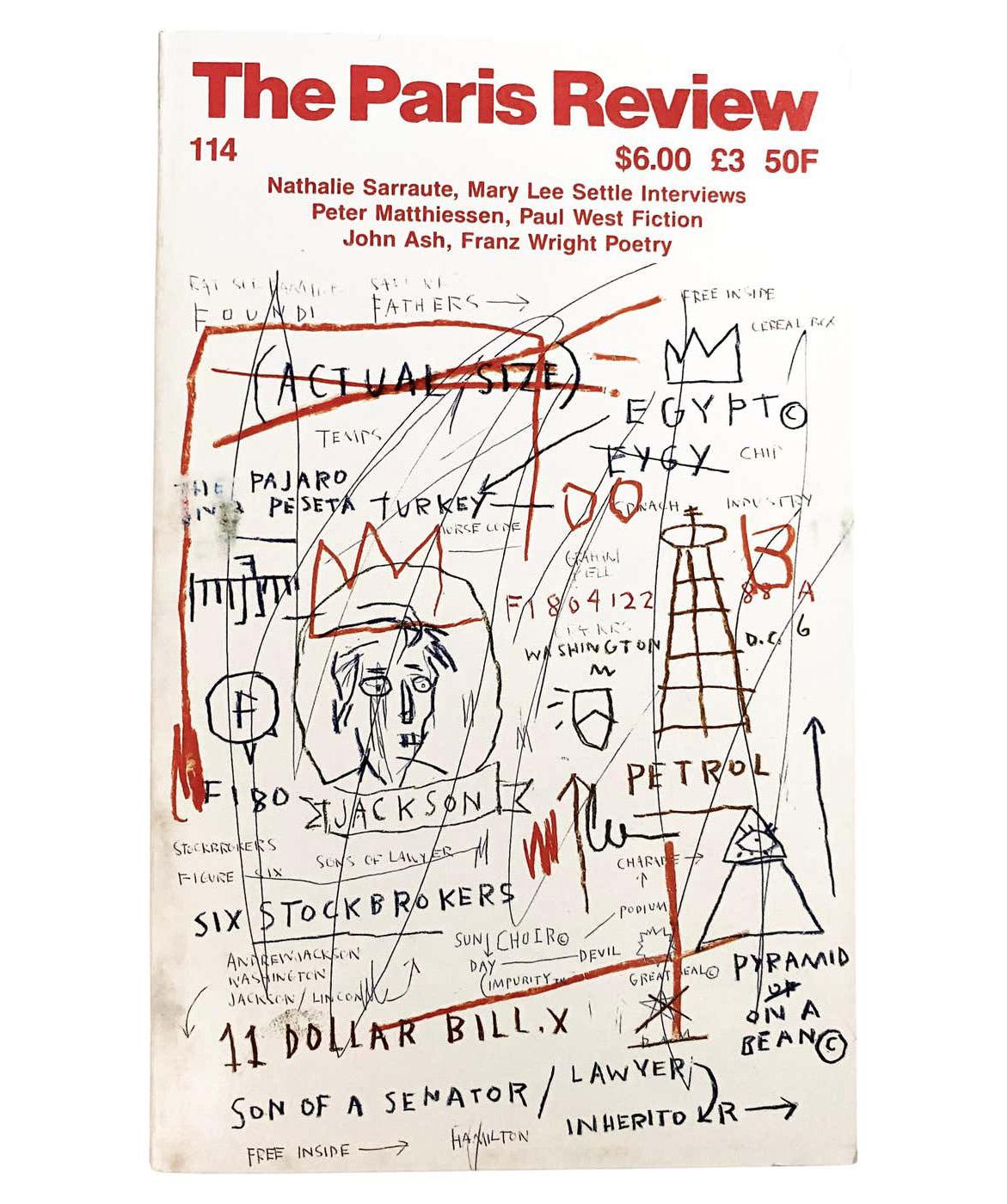 Jean-Michel Basquiat, Keith Haring: The Paris Review 1982-1990 (set di 2):

Edizioni d'epoca di The Paris Review, di cui una con un'unica immagine.  brillante copertina di Keith Haring del 1982 e copertina di Basquiat del 1992. 

Set di 2 libri