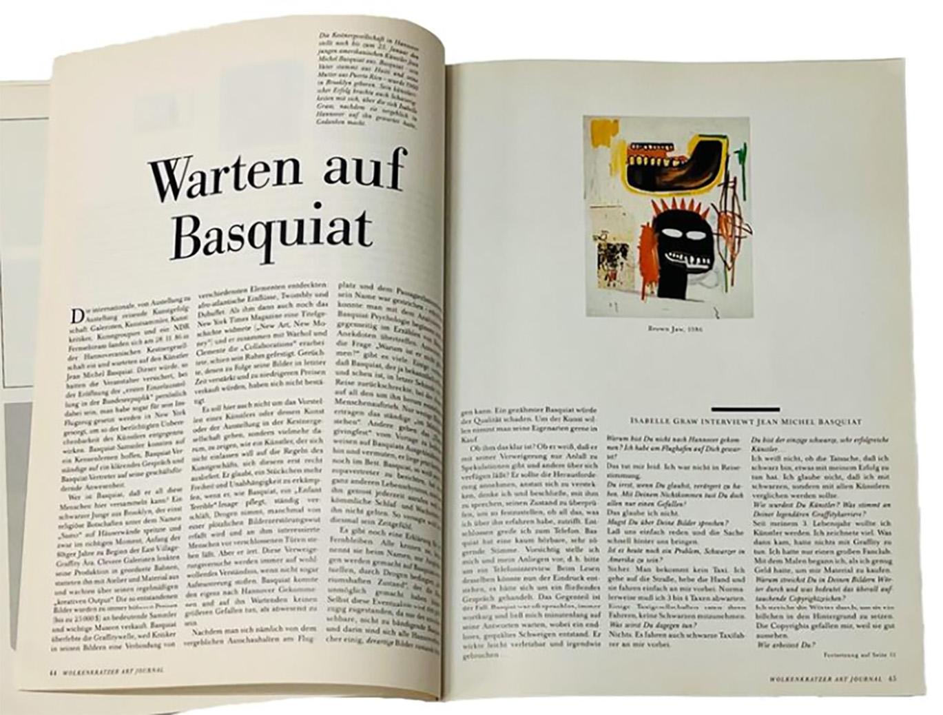Postmoderne Magazine Basquiat 1987 en vente