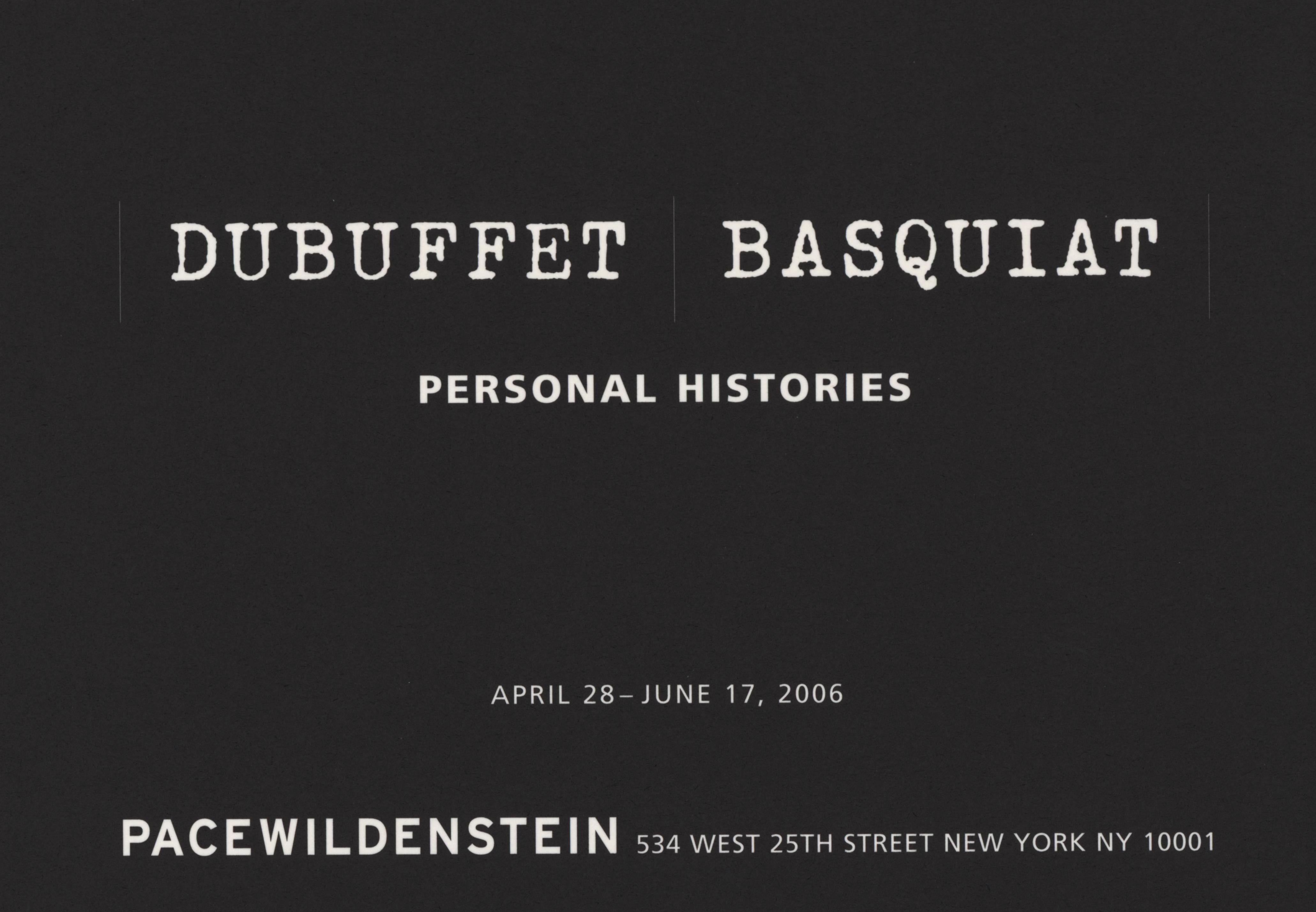 Basquiat New York Gallery Announcement Cards 'Set of 3' 1