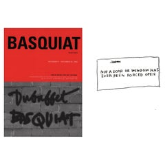 Basquiat New York Gallery Announcement Cards 'Set of 3'