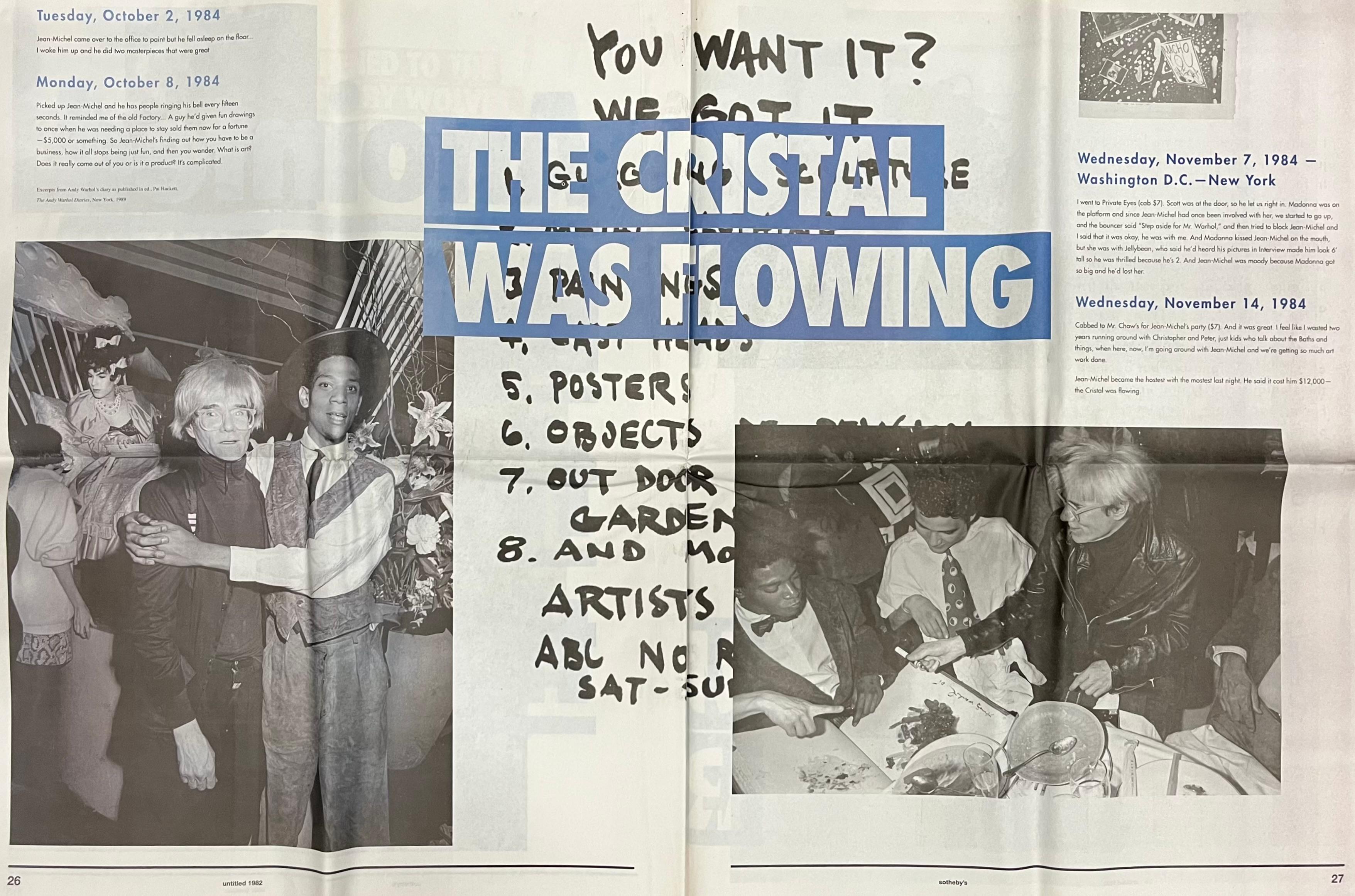 Basquiat Sotheby's 2017 promotionnel en vente 2