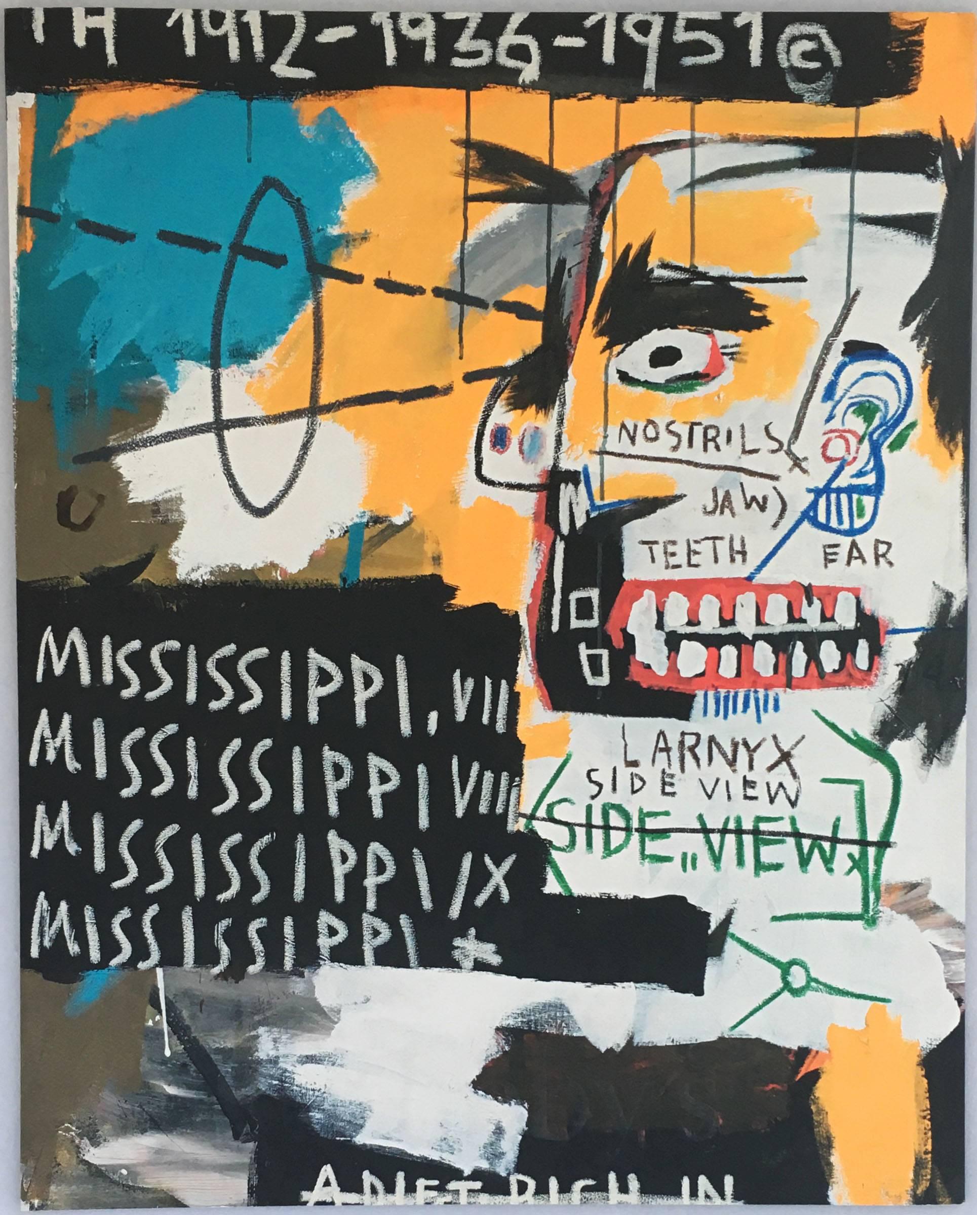 Jean-Michel Basquiat Sotheby's catalog
Produced in-conjunction with the 2014 Sale of Basquiat's 'Undiscovered Genius of the Mississippi Delta. Full catalog devoted to Basquiat and this prized work. Contains a number of early photos of the artist