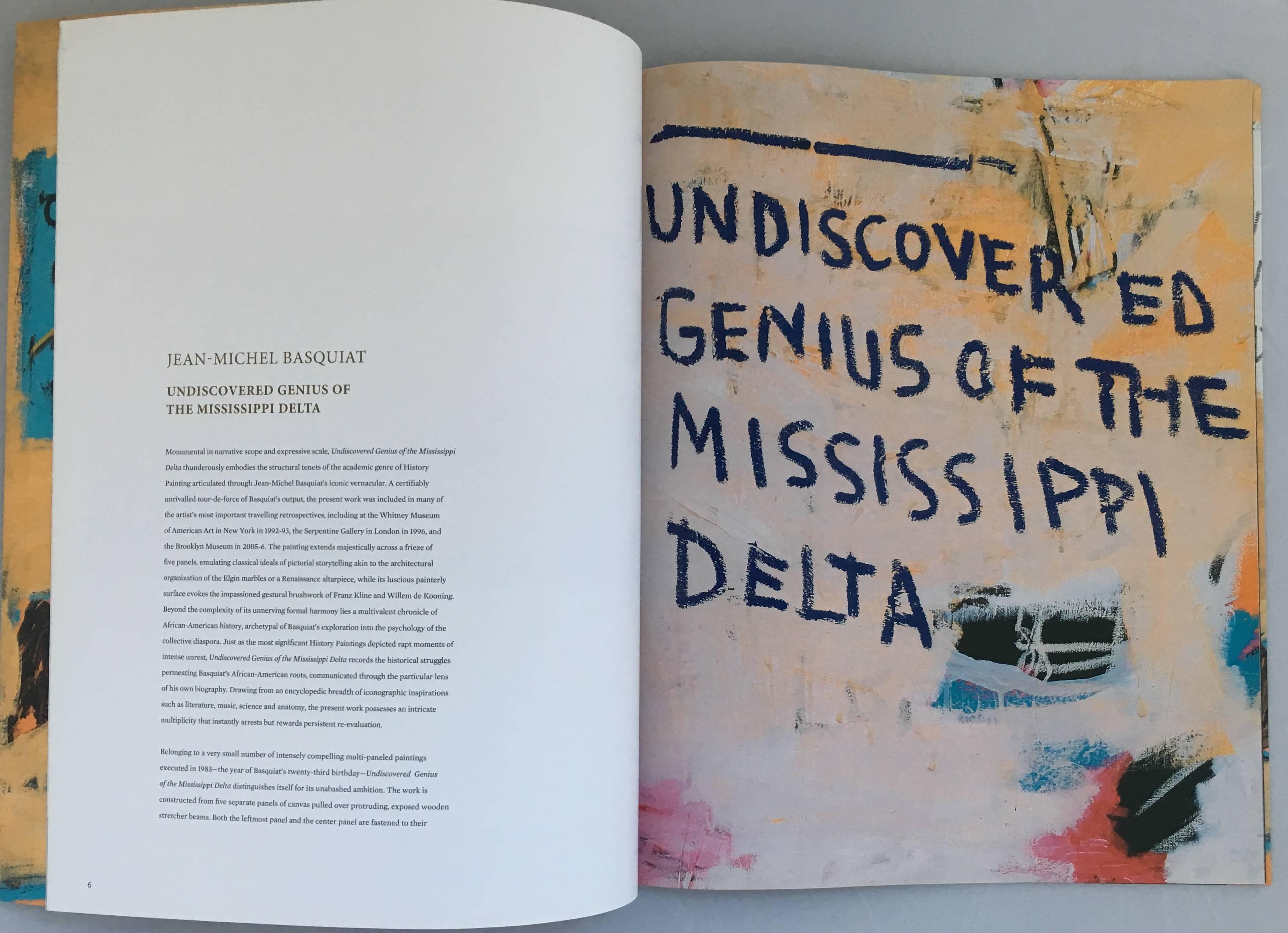 Late 20th Century Basquiat Sotheby's Genius of the Missippi Delta Catalog