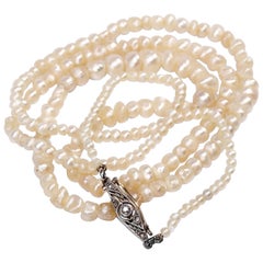 Basra Pearl Necklace Antique French GIA Certified