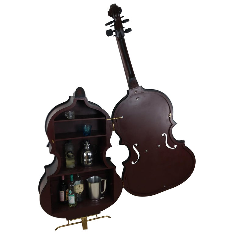 Bass Fiddle Cello Liquor Storage at 1stDibs