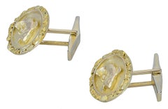 Bass Fish Gold Cufflinks