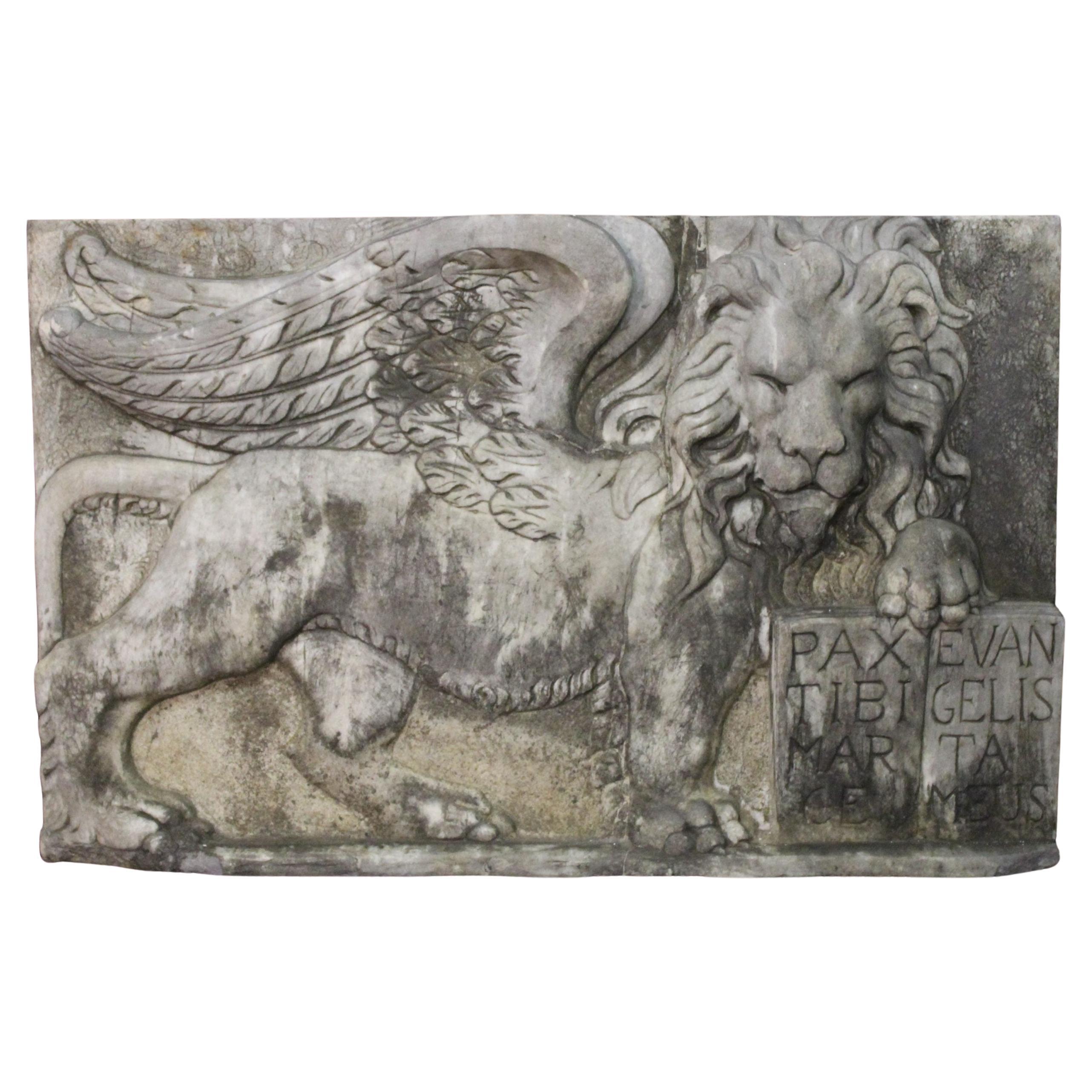 Basso rilievo Leone di San Marco in vendita