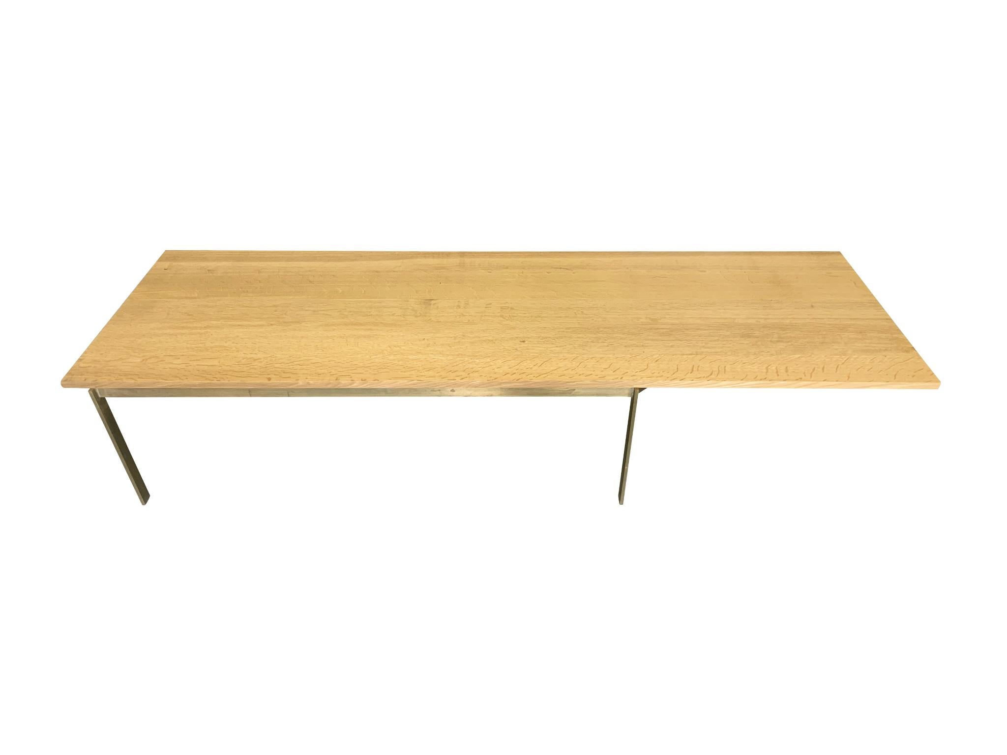 BassamFellows Oak Plank Coffee Table In Good Condition In New York, NY