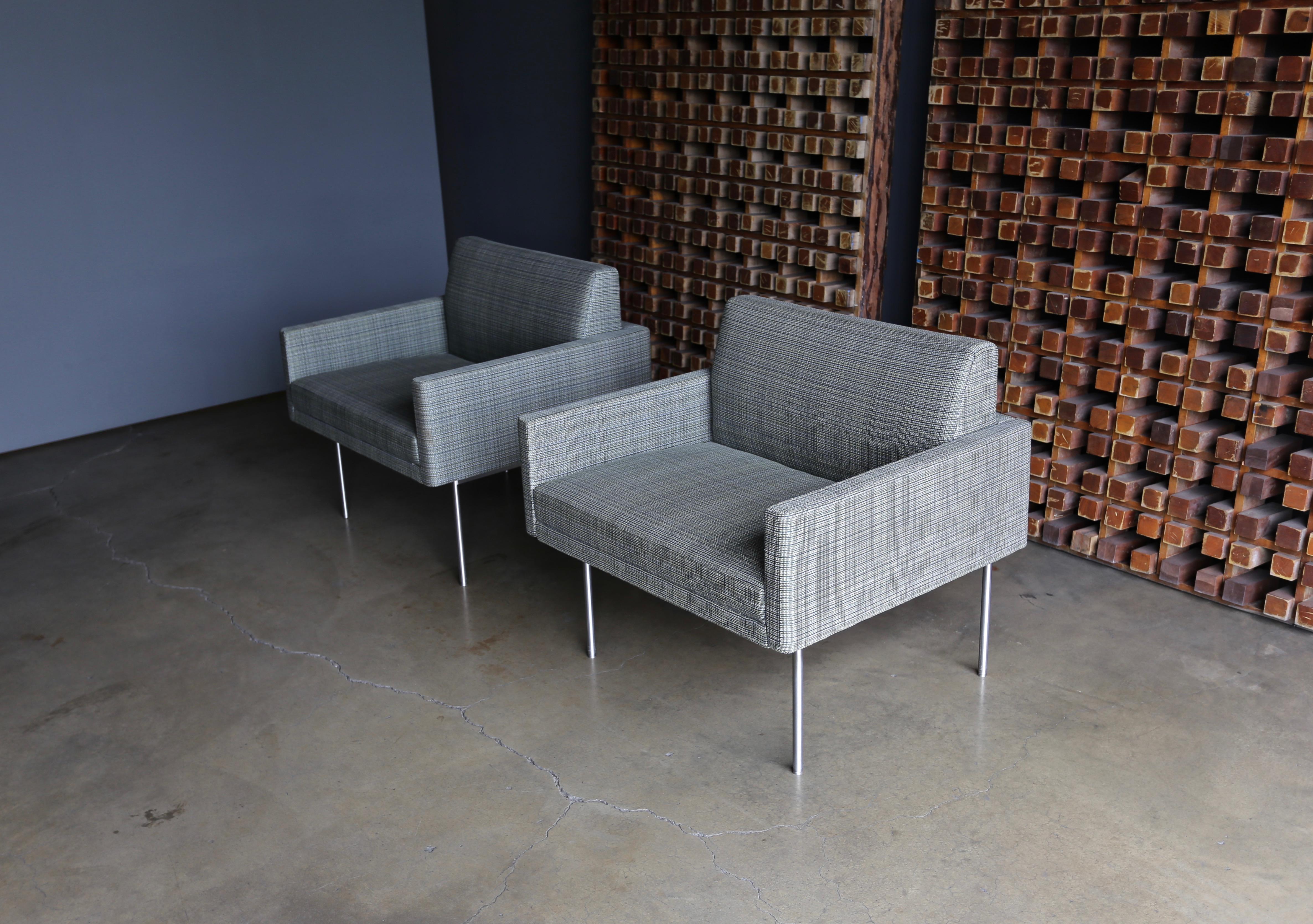 Bassam Fellows Tuxedo component lounge chairs for Geiger, 2015.