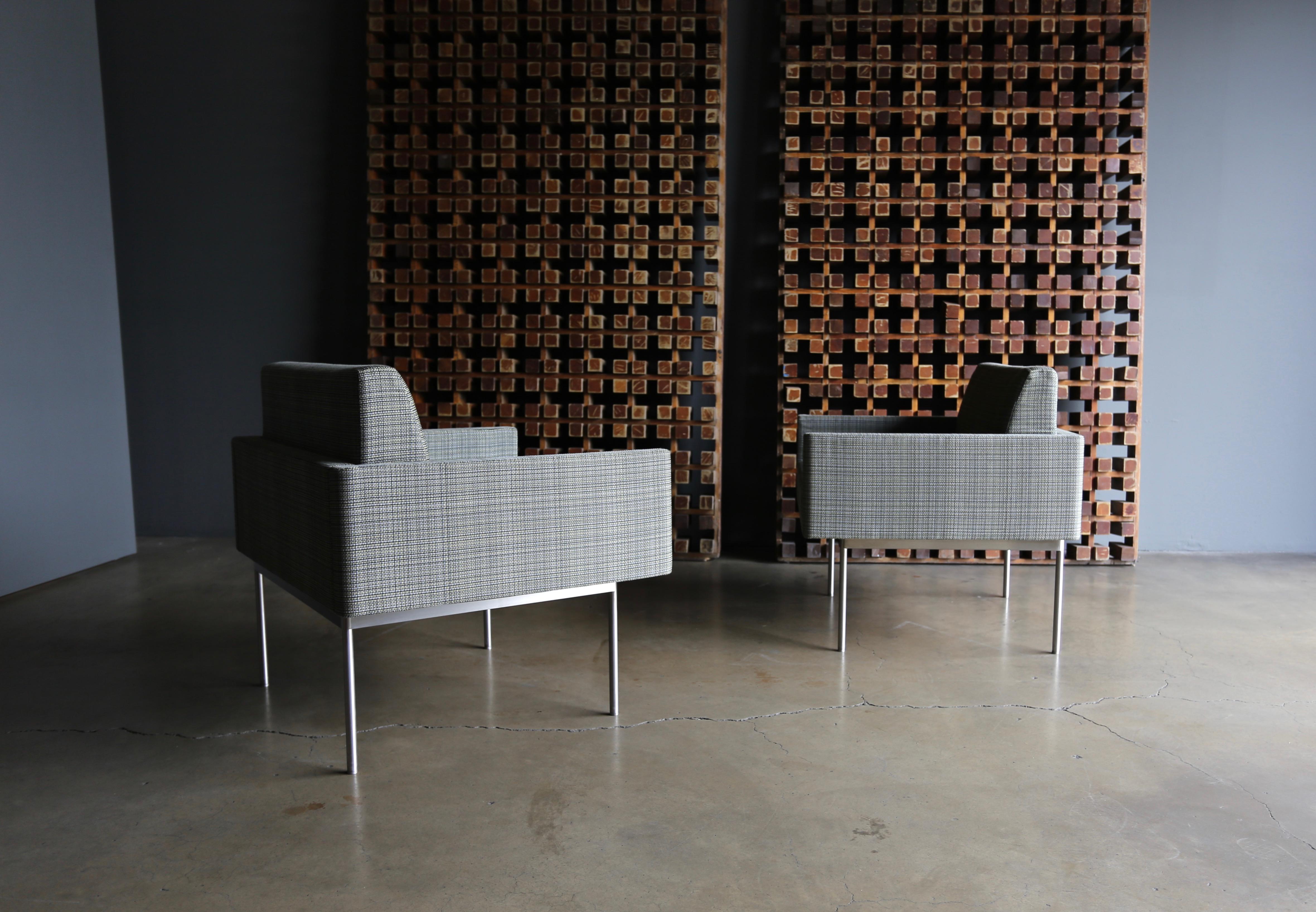 Modern Bassam Fellows Tuxedo Component Lounge Chairs for Geiger, 2015