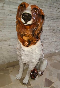 Perro de cerámica de Bassano, 1940, Italia