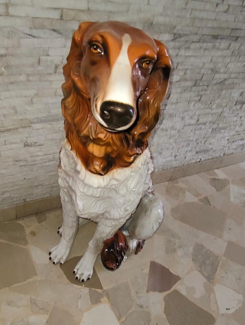 Italian Bassano Dog Ceramic, 1940, Italy  For Sale