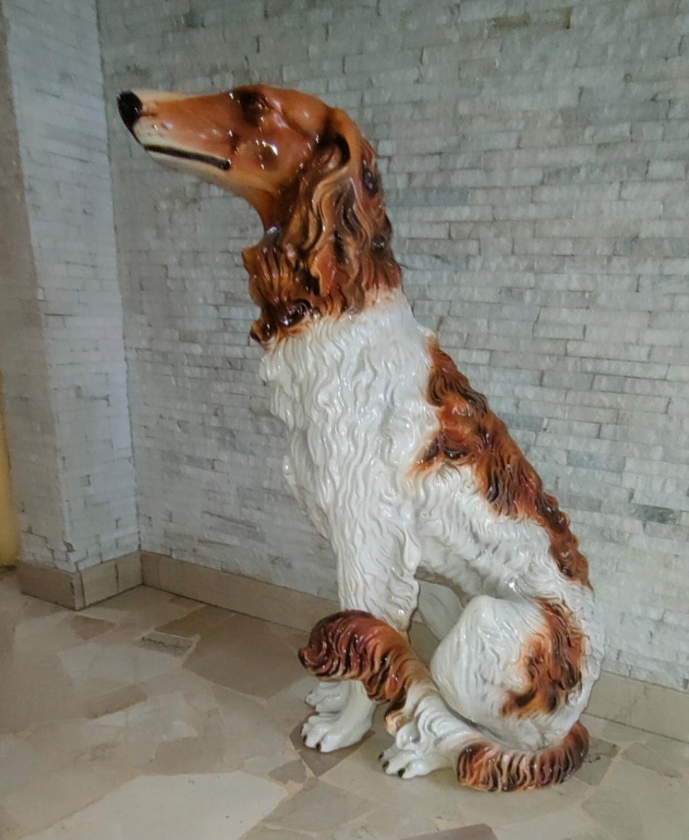 Bassano Dog Ceramic, 1940, Italy  In Excellent Condition For Sale In Milano, IT