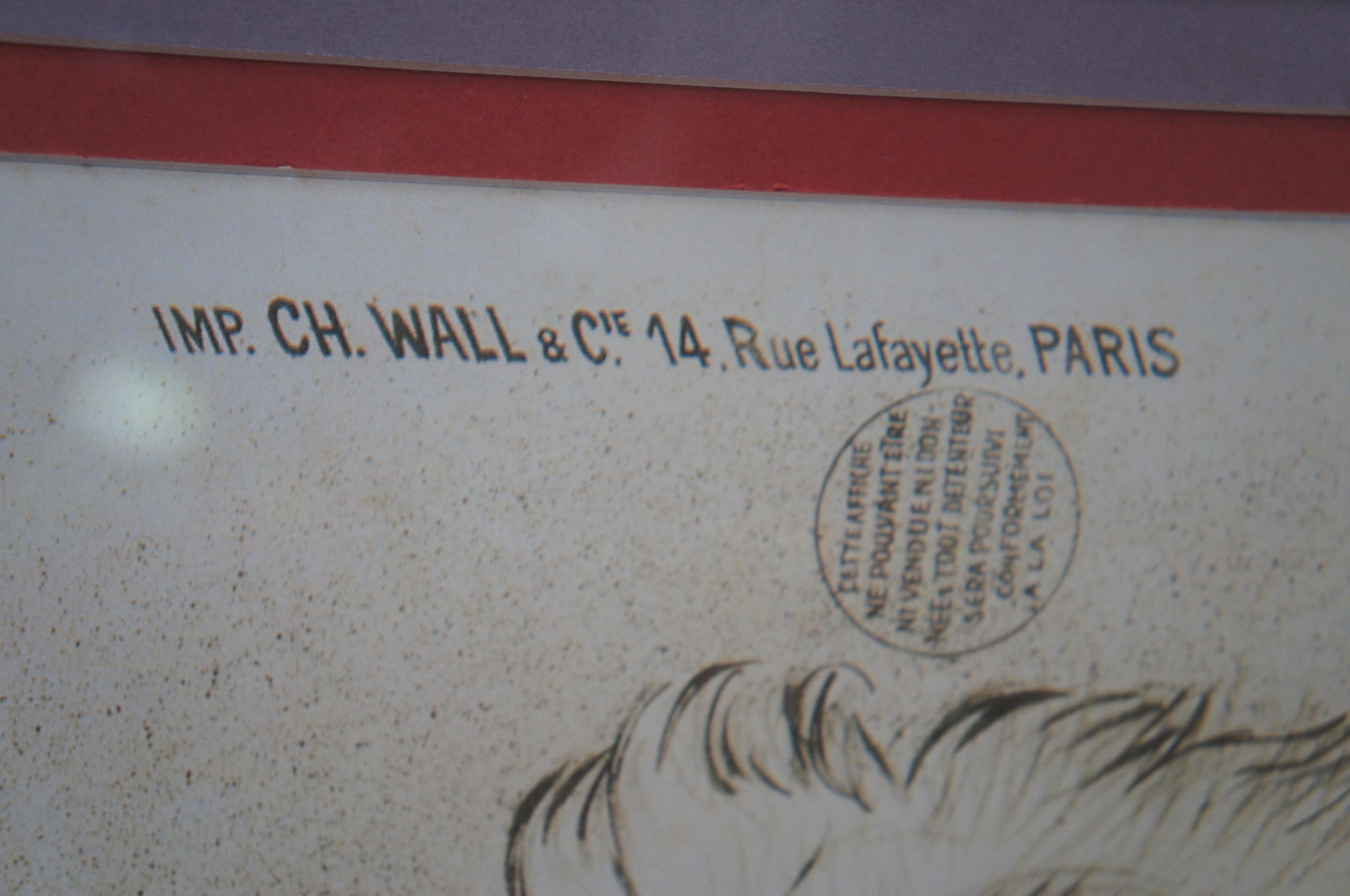 Bassett Fine Art Französischer Jugendstil Steinlen Clinique Cheron Paris Werbedruck (Papier) im Angebot