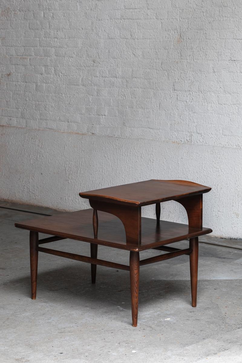 Bassett Furniture Side Table in Walnut, made in the USA, 1960s 5