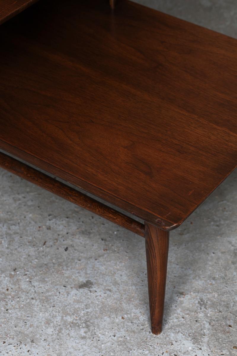 Bassett Furniture Side Table in Walnut, made in the USA, 1960s 8