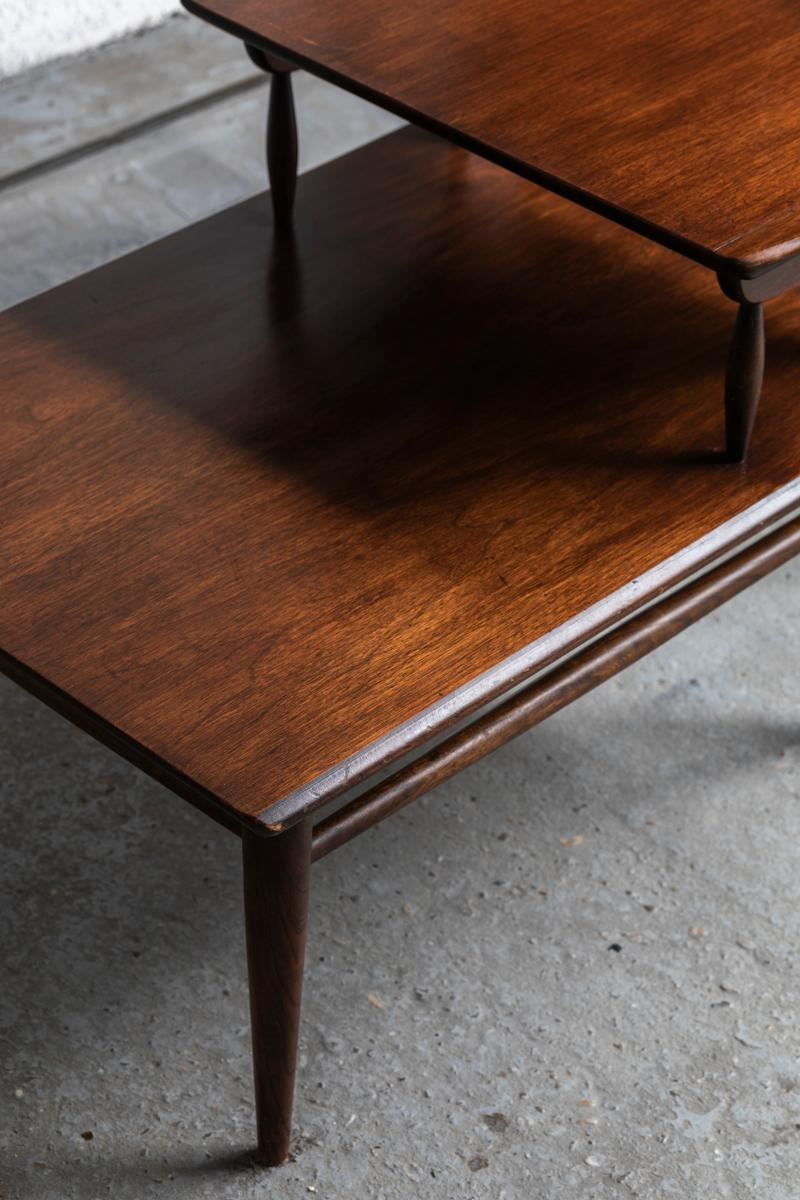 Bassett Furniture Side Table in Walnut, made in the USA, 1960s 2